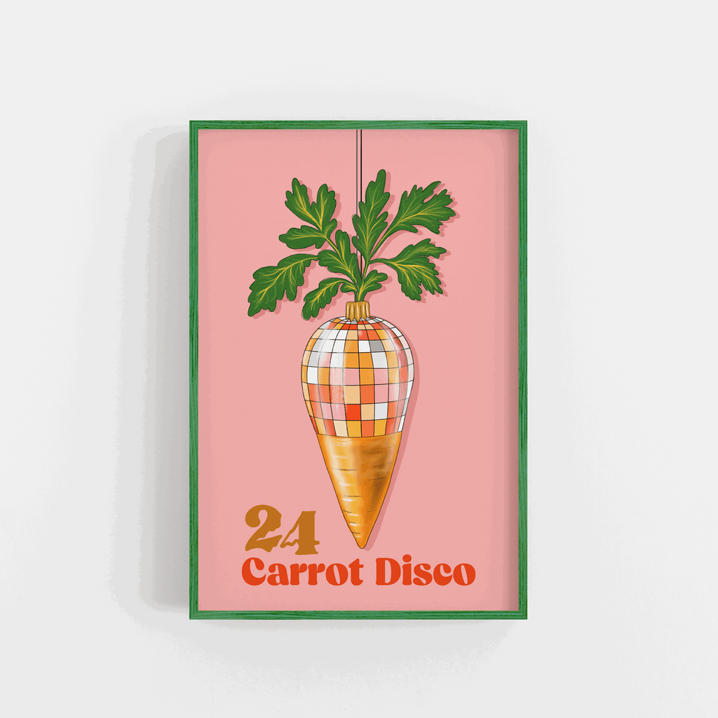 Carrot Disco Art Print
