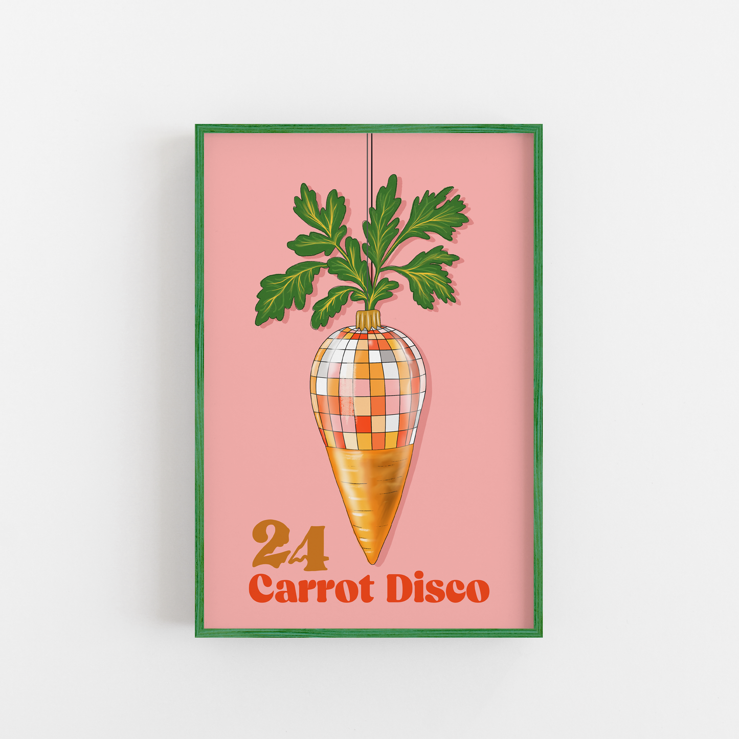 Carrot Disco Art Print