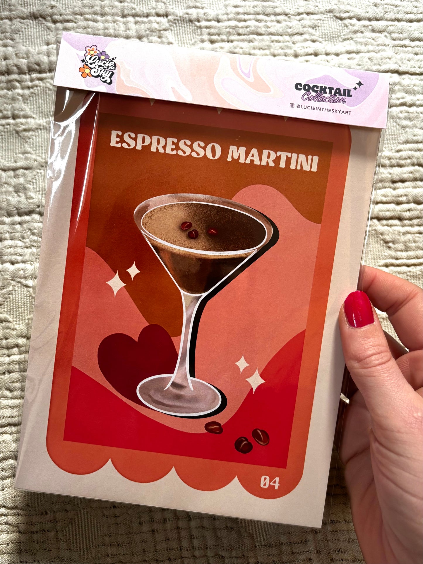 Espresso Martini Cocktail Art Print