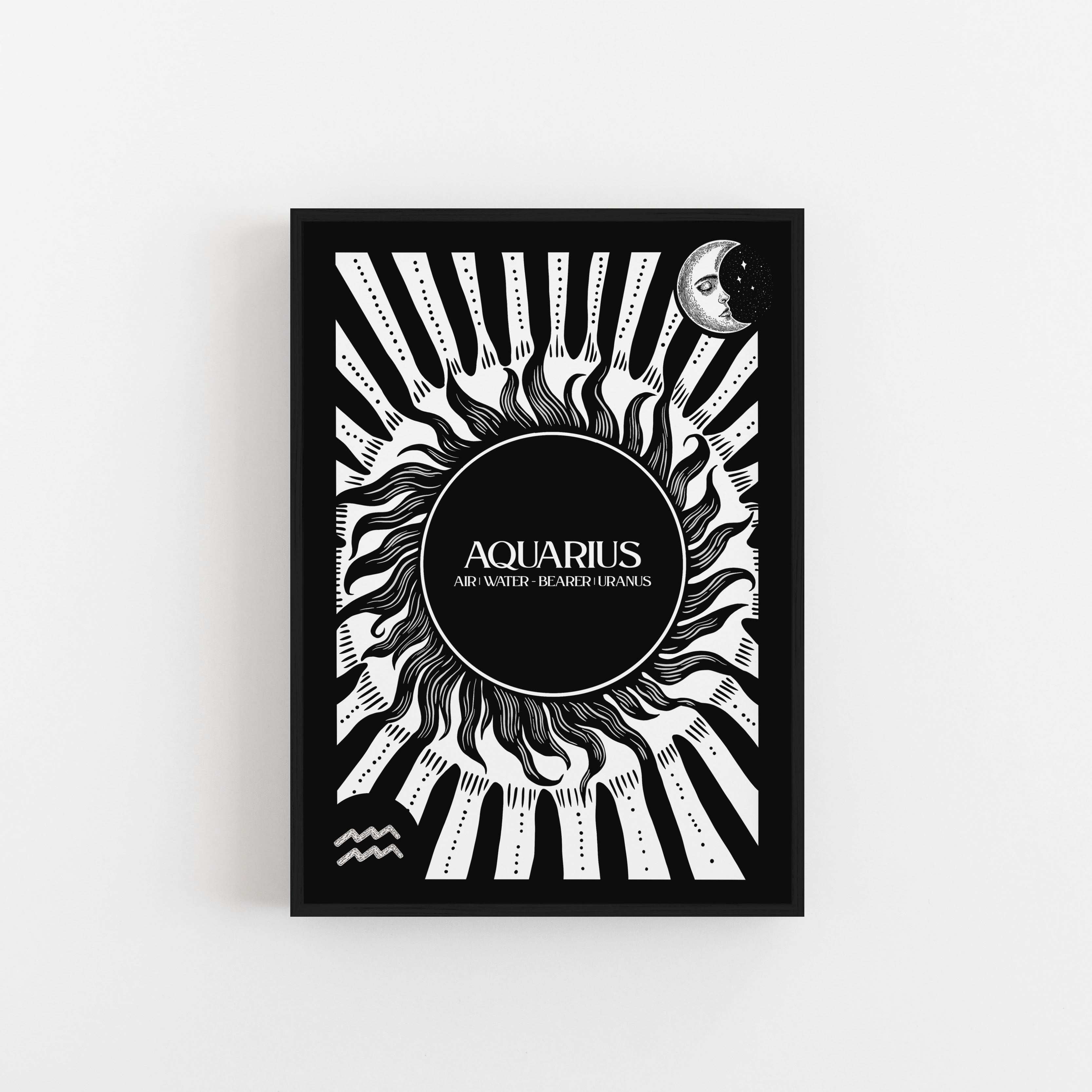 Aquarius Star Sign Art Print