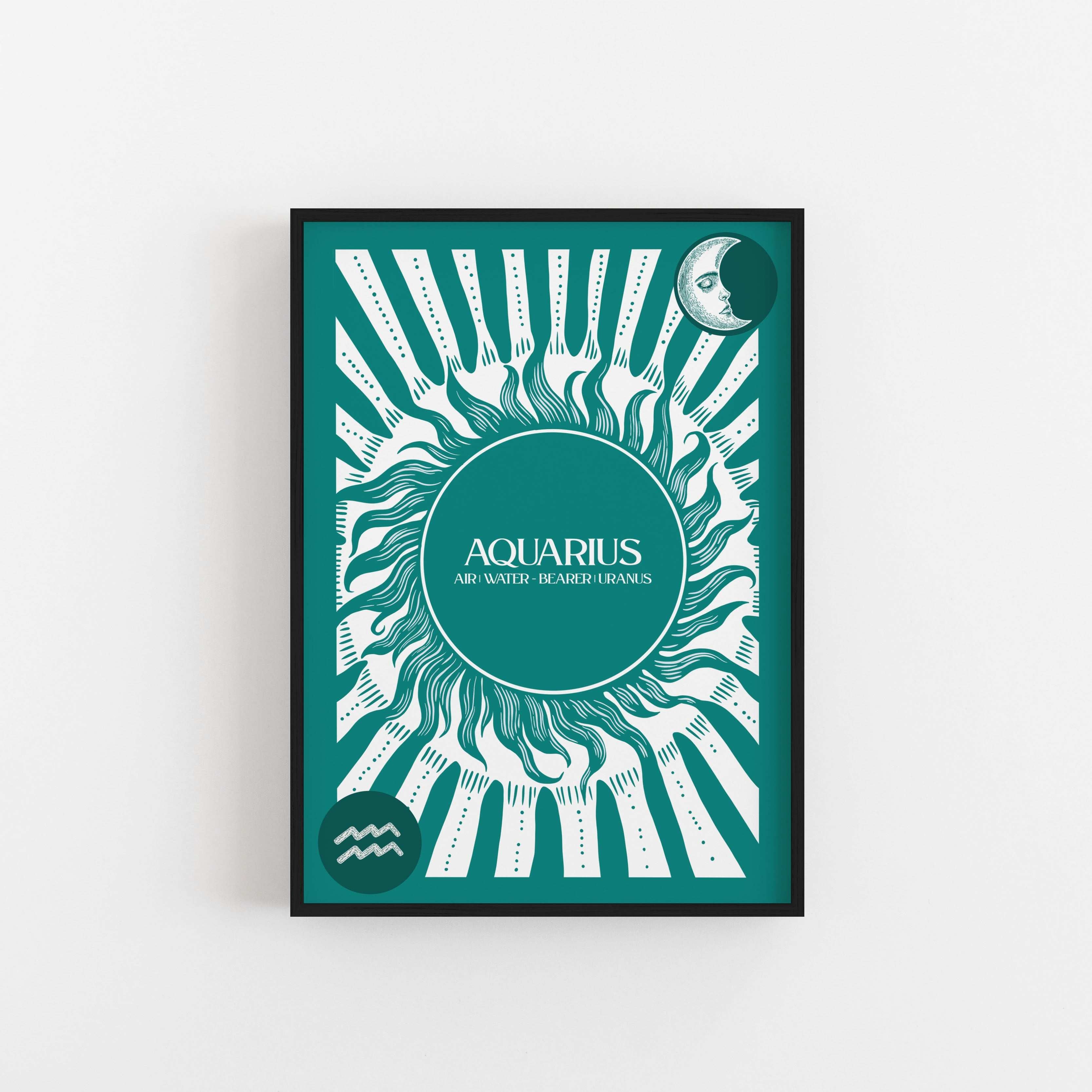 Aquarius Star Sign Art Print