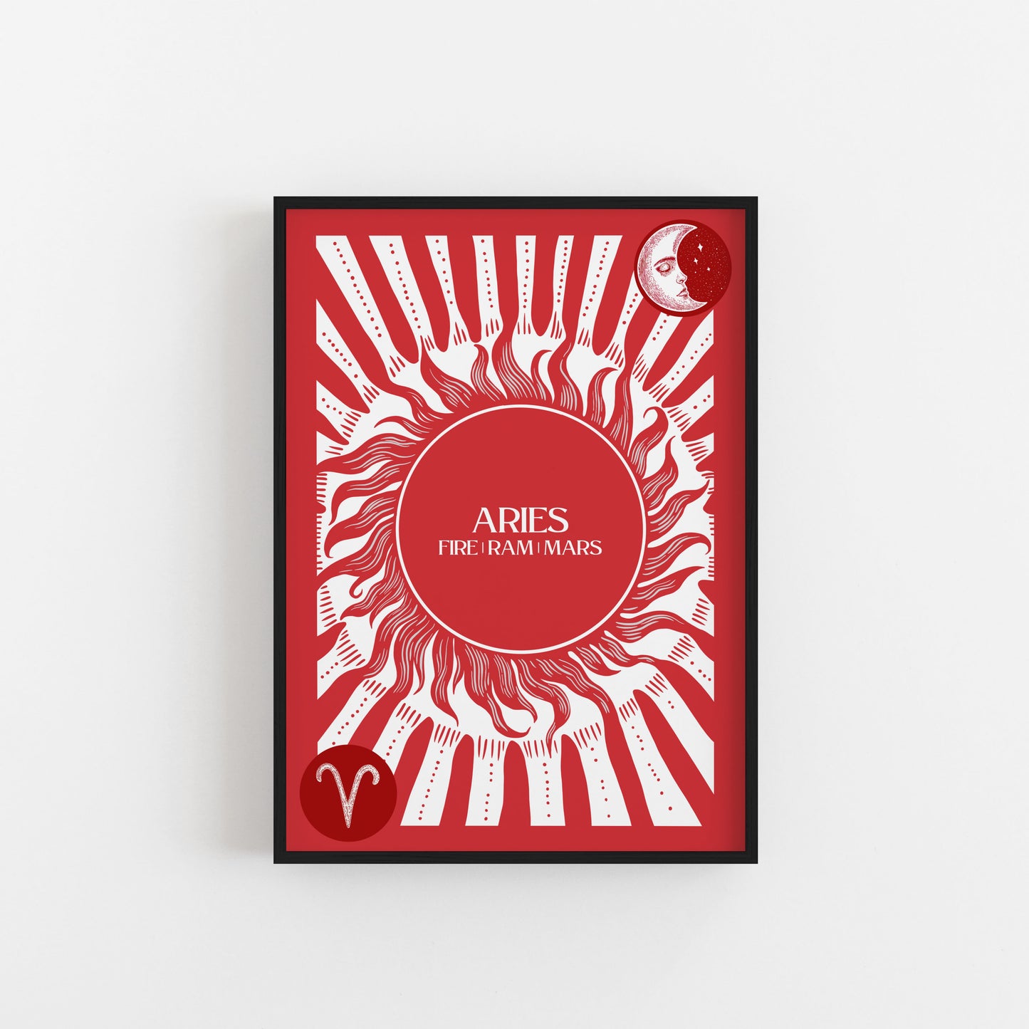 Aries Star Sign Art Print