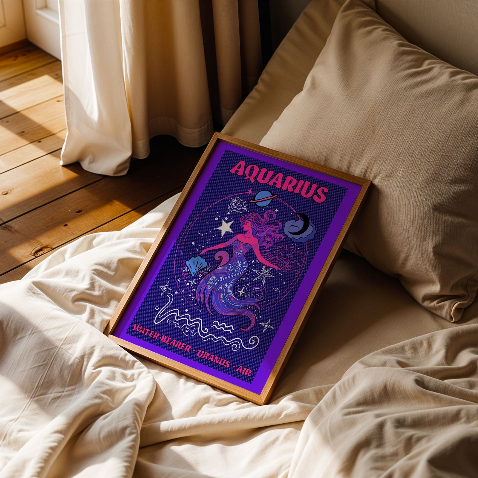 Aquarius Star Sign Art Print