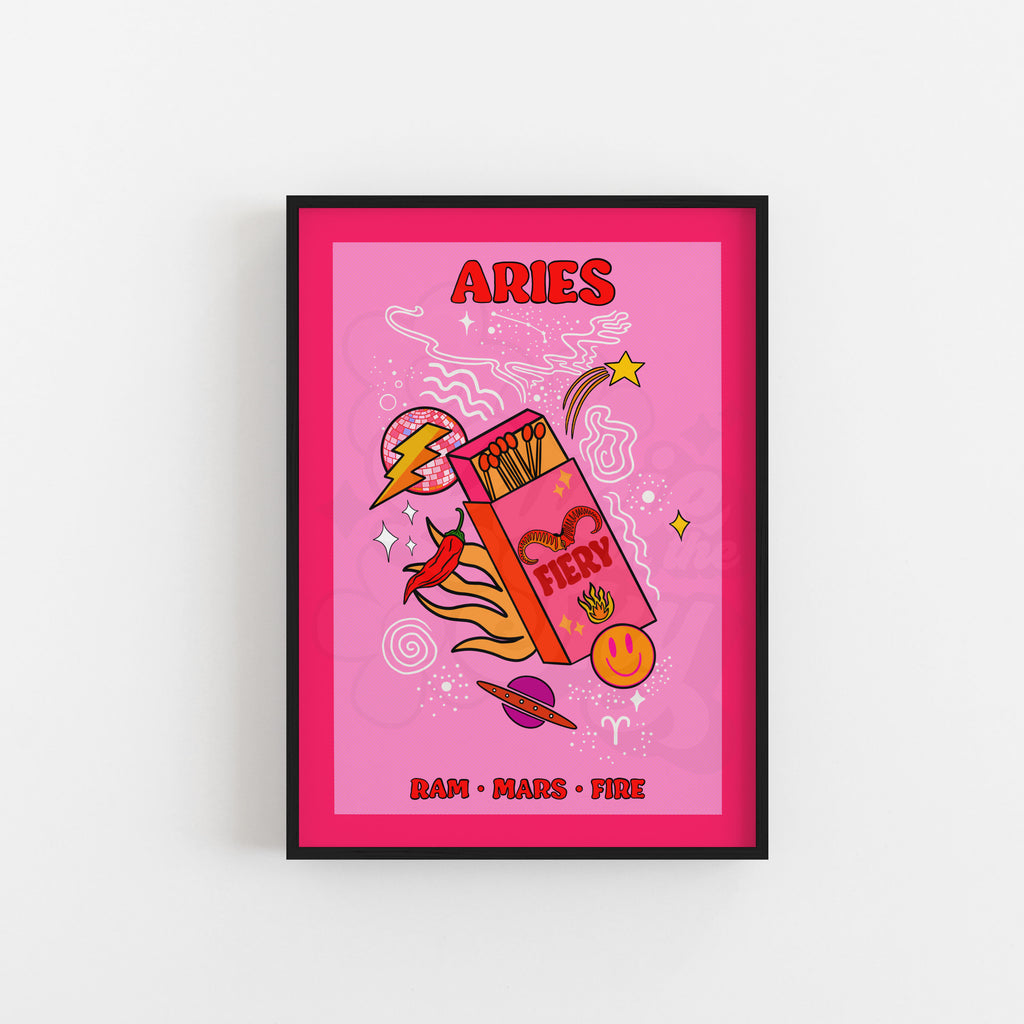 Aries Star Sign Art Print