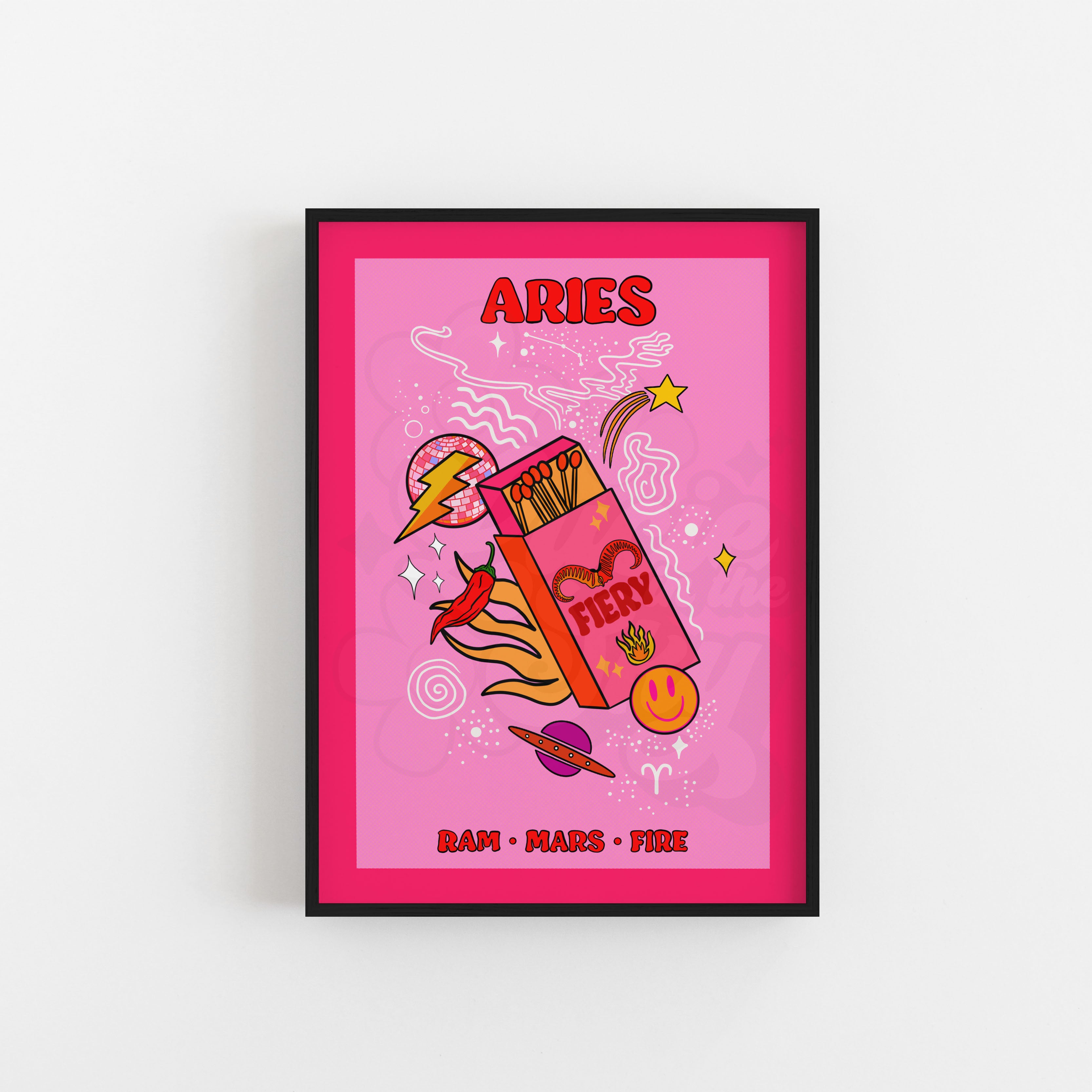 Aries Star Sign Art Print