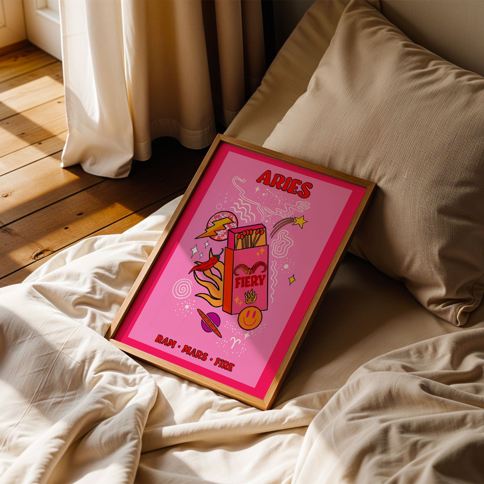 Aries Star Sign Art Print