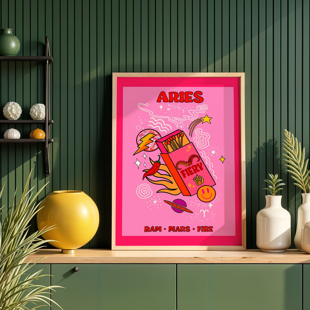 Aries Star Sign Art Print