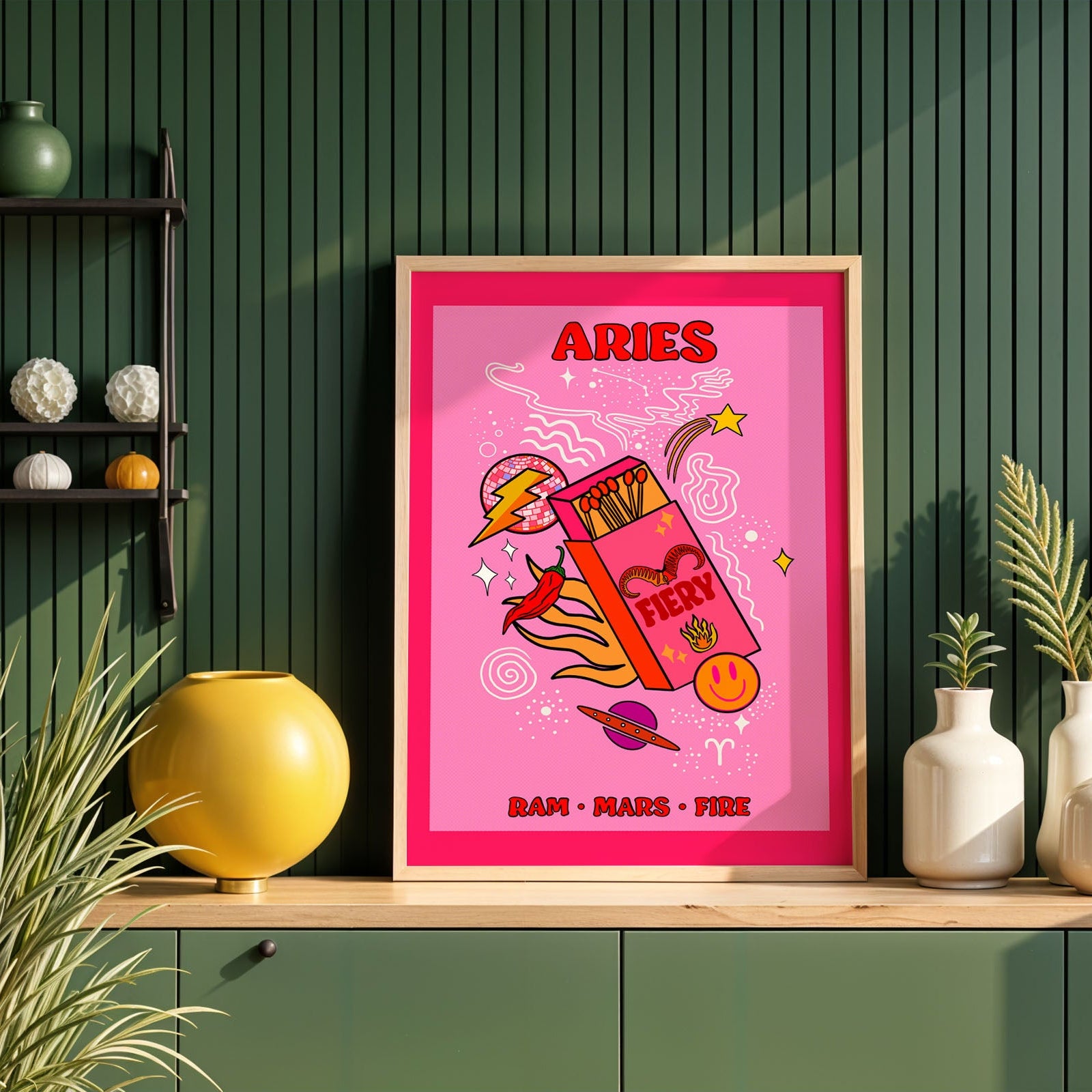 Aries Star Sign Art Print