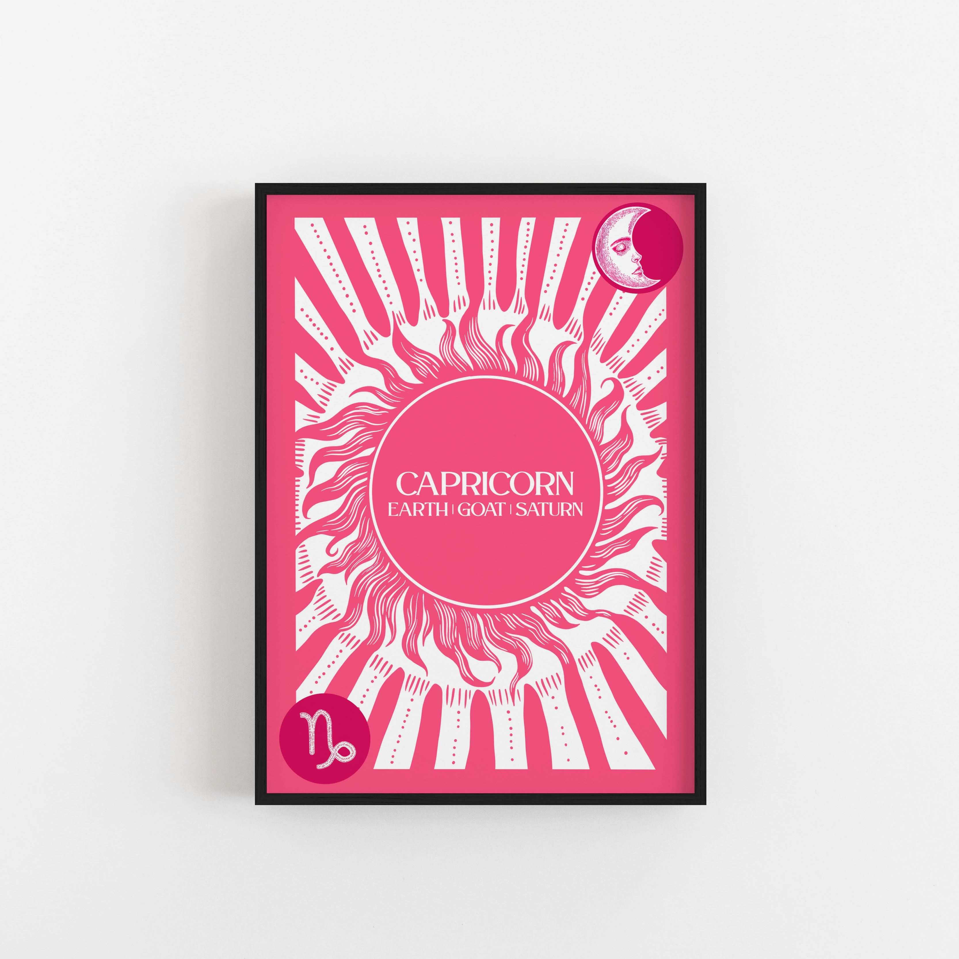 Capricorn Star Sign Art Print