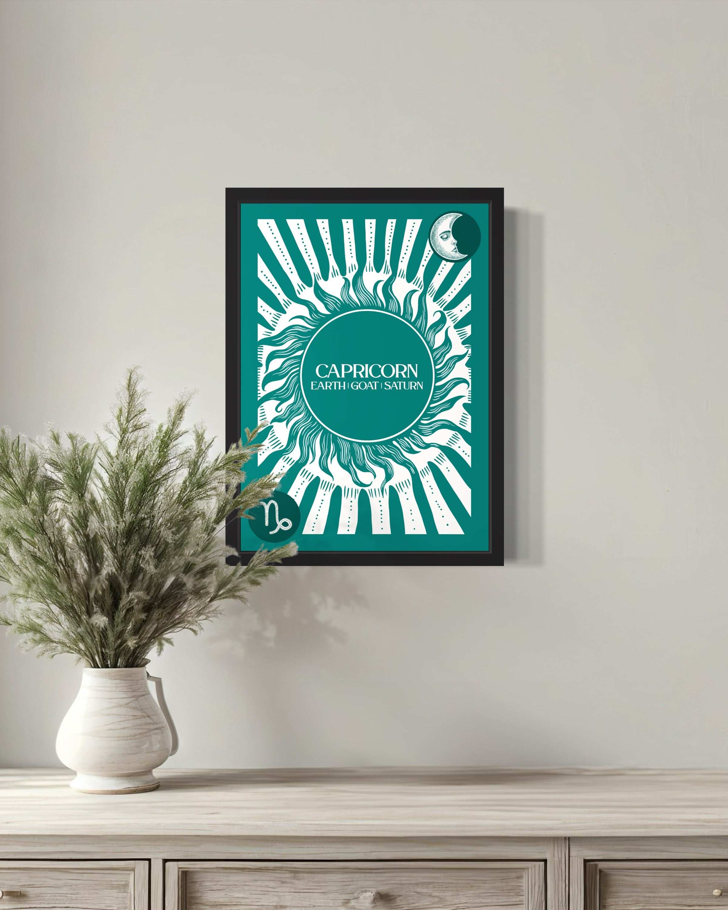 Capricorn Star Sign Art Print