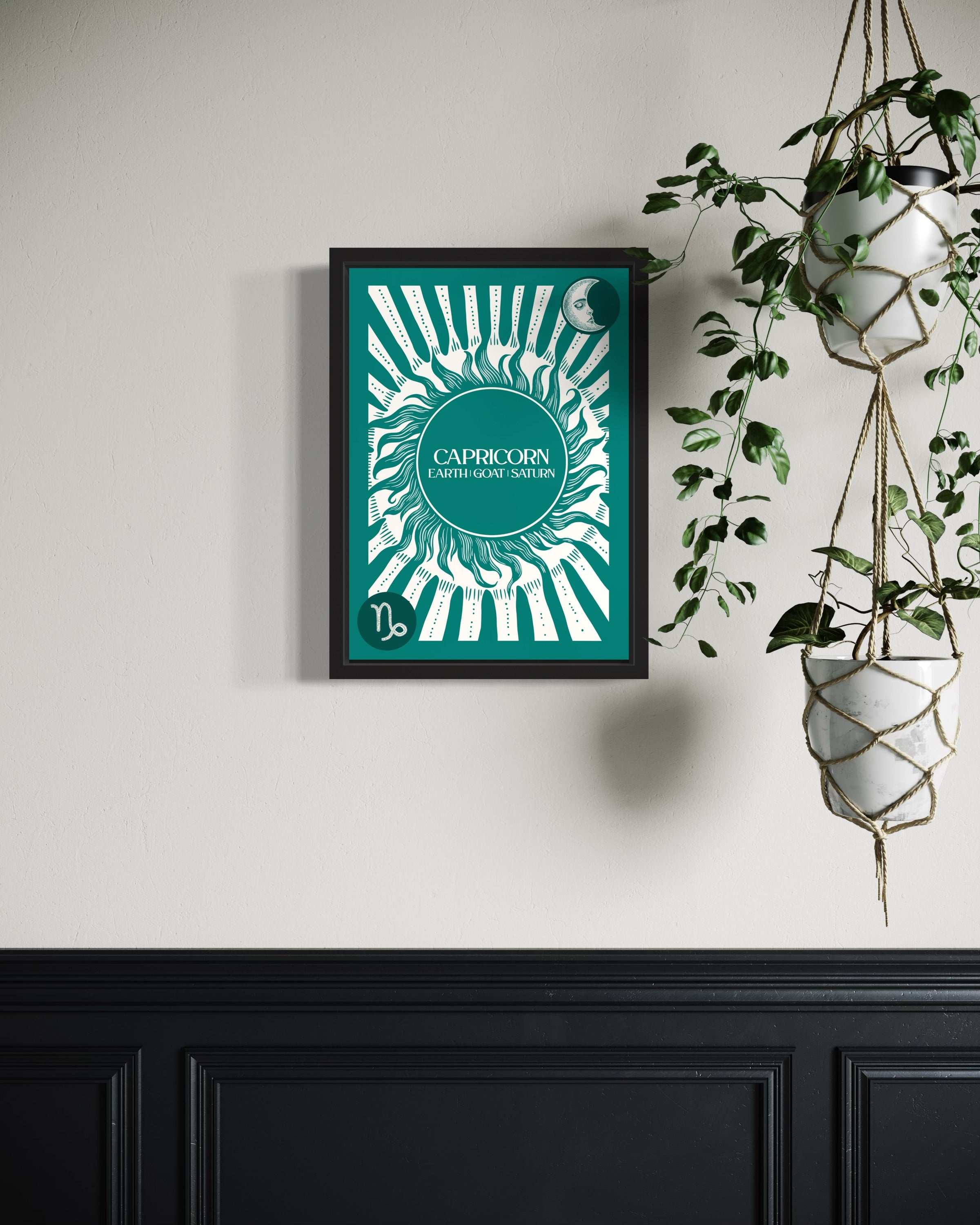 Capricorn Star Sign Art Print