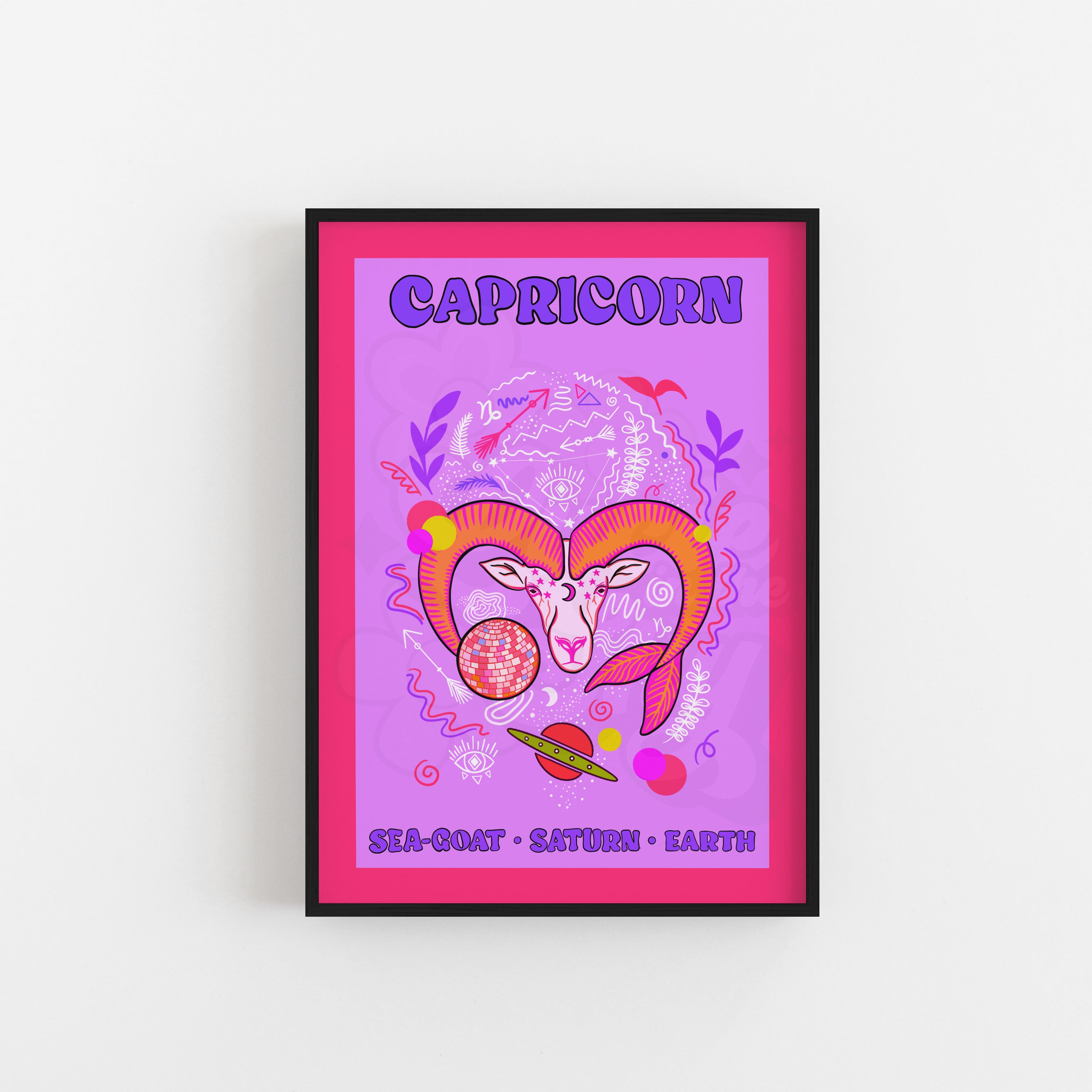 Capricorn Star Sign Art Print
