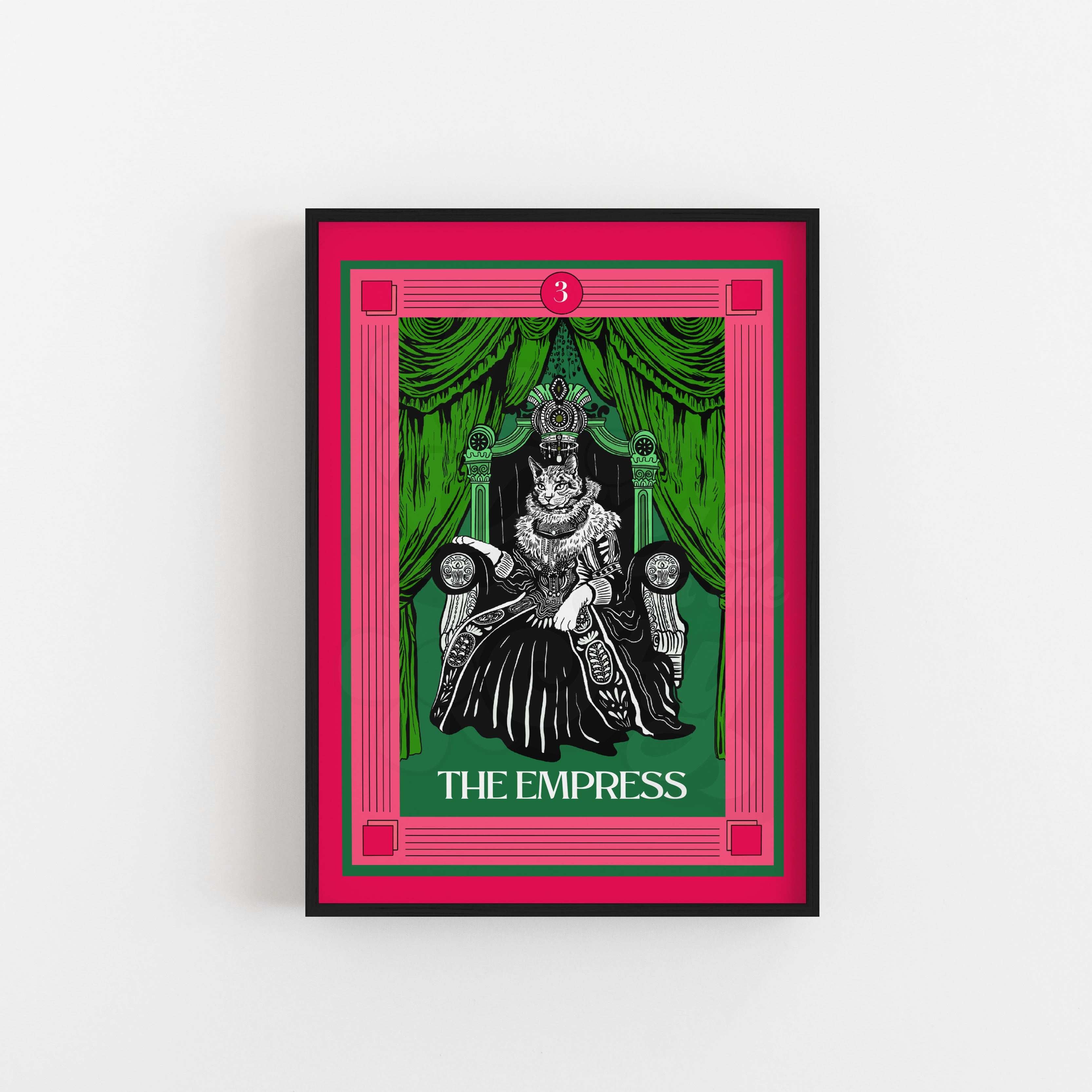 The Empress Tarot Card Art Print  - 3 colour options