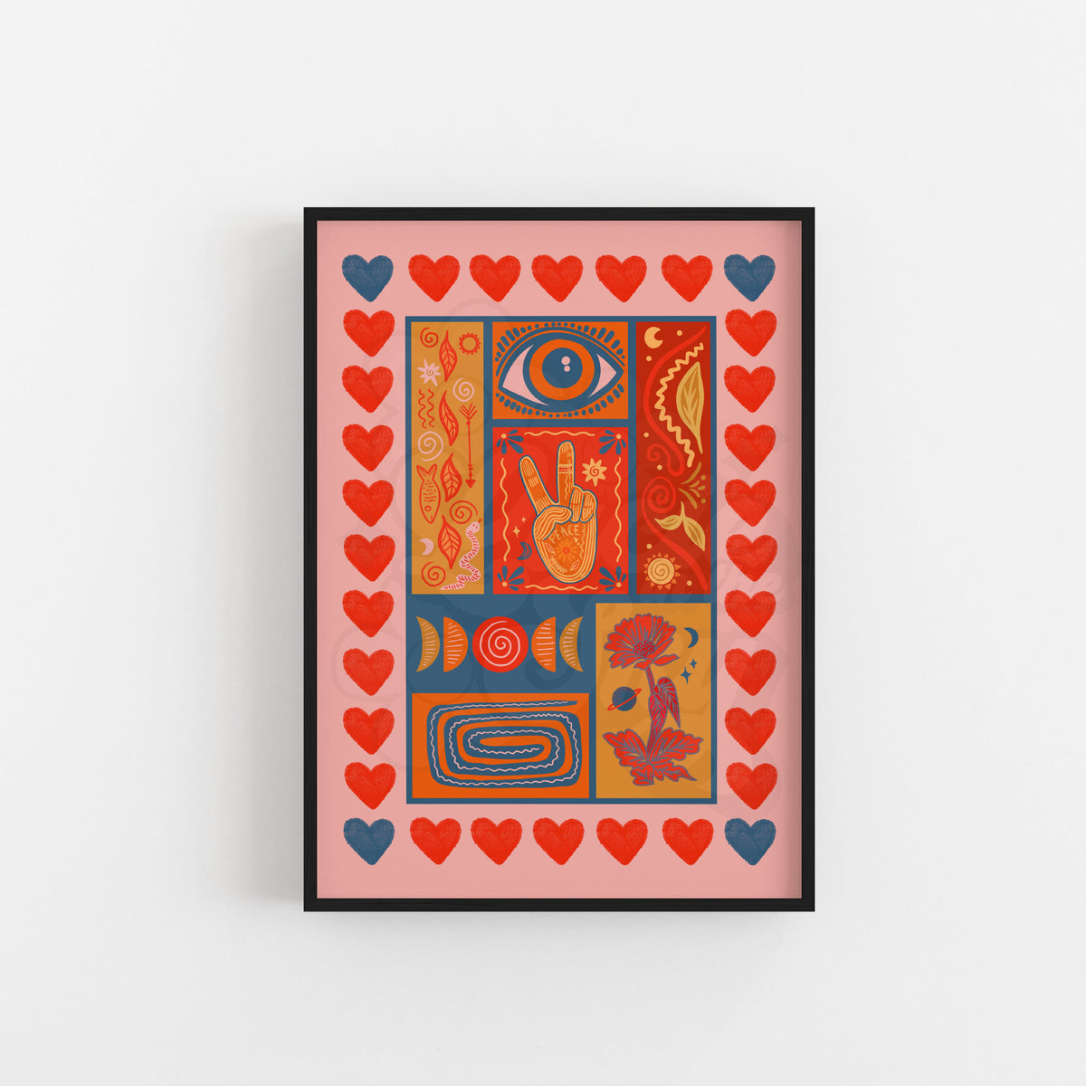 Mystic Eye - Colourful Art Print
