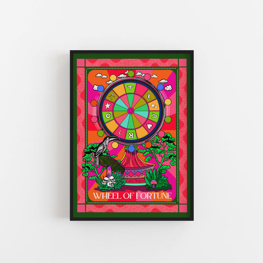 Wheel Of Fortune Tarot Card Art Print