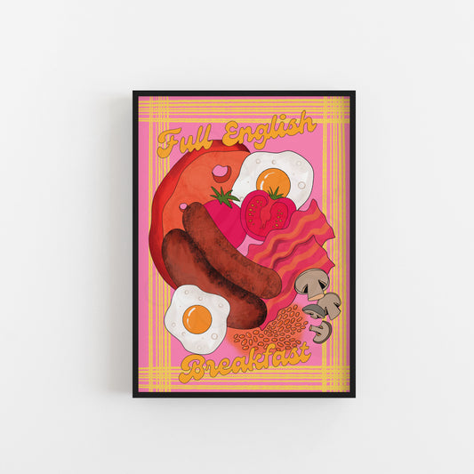 Full English Breakfast Art Print