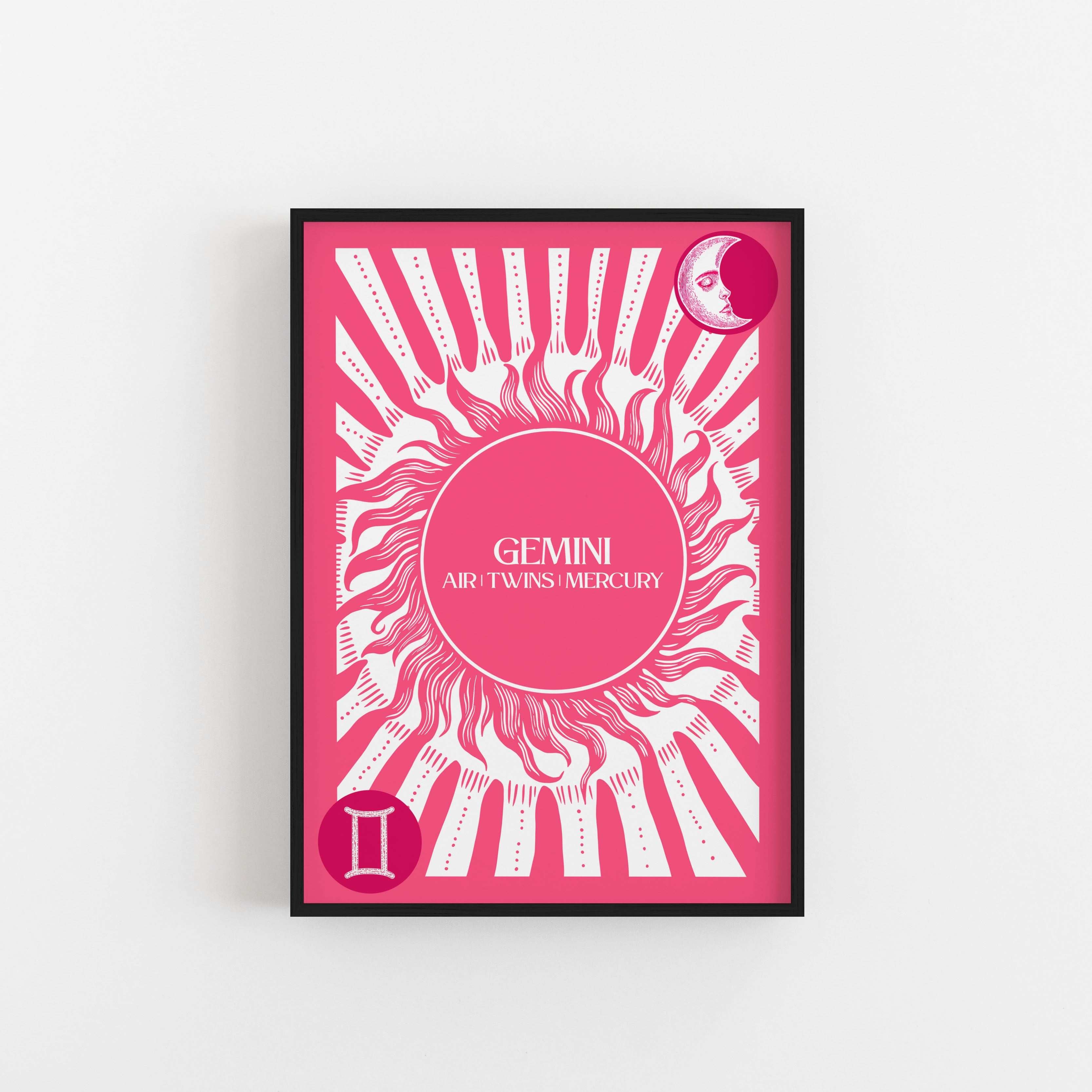 Gemini Star Sign Art Print