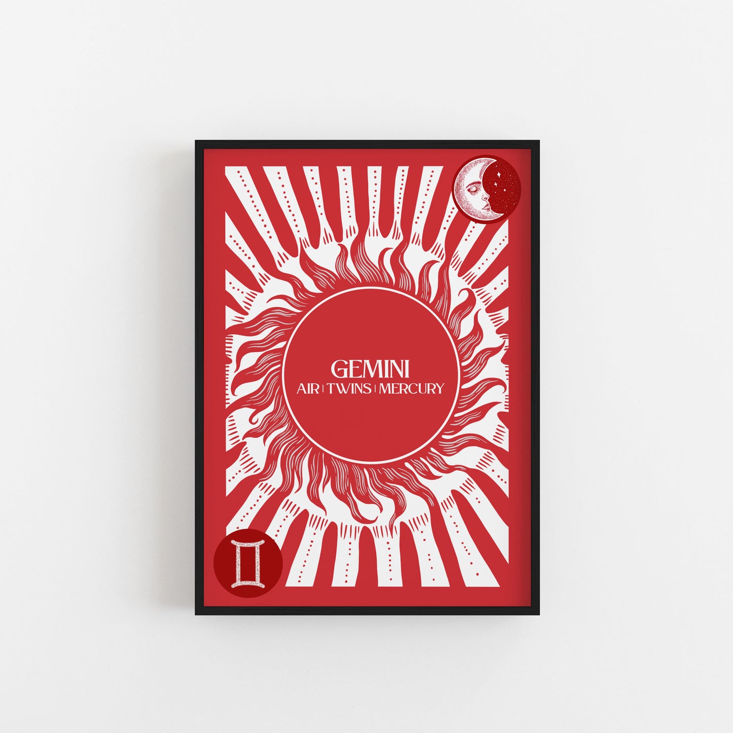 Gemini Star Sign Art Print