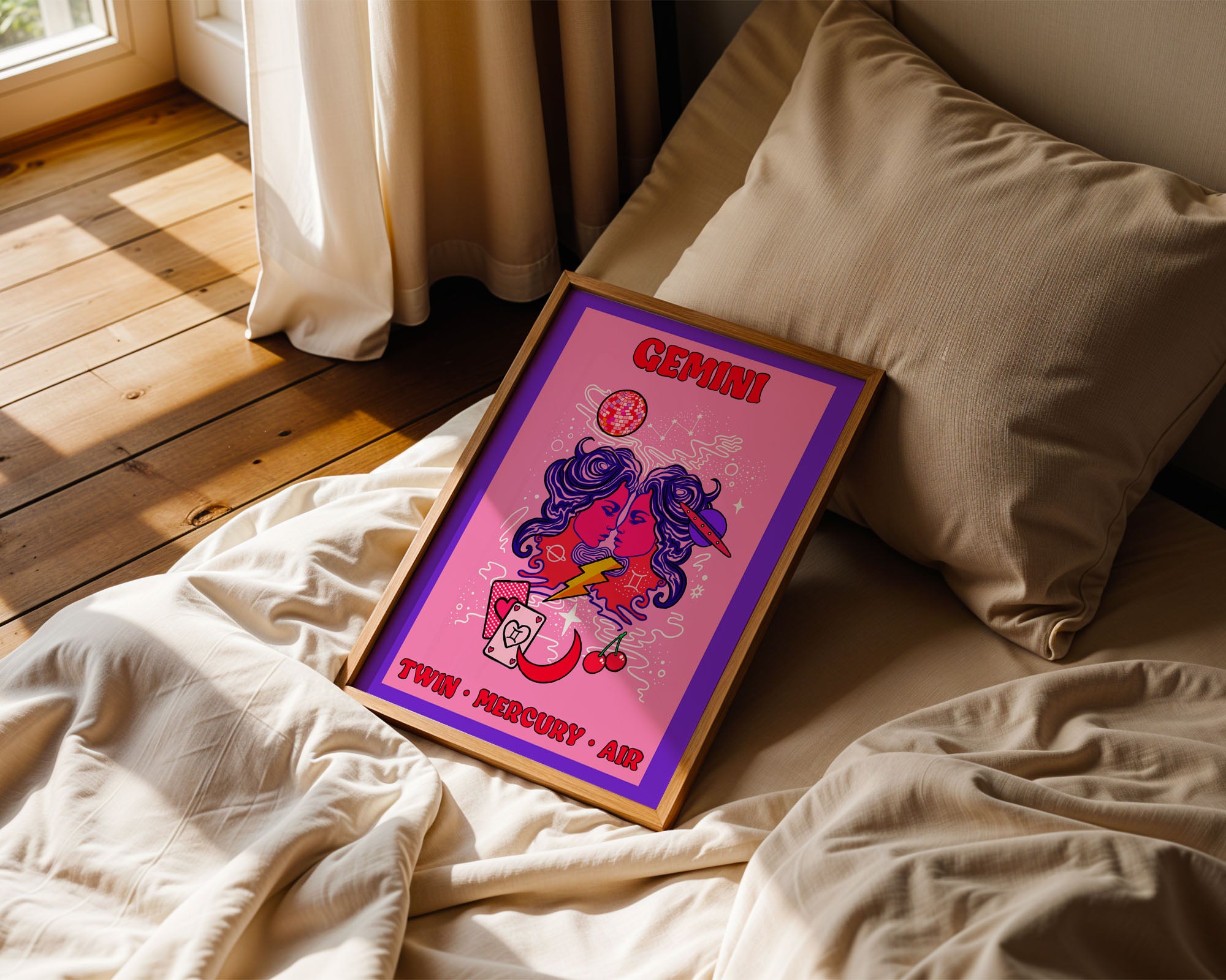 Gemini Star Sign Art Print