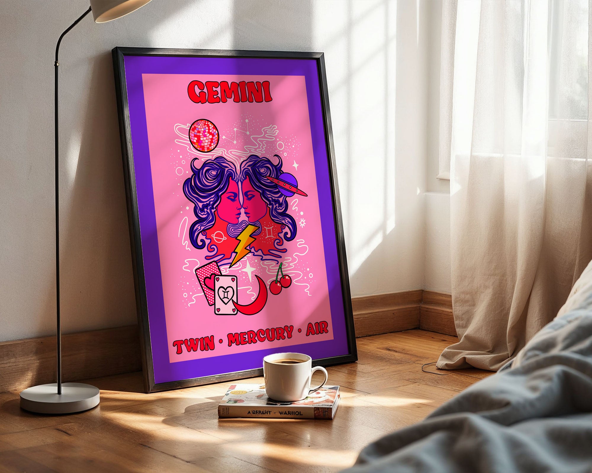 Gemini Star Sign Art Print