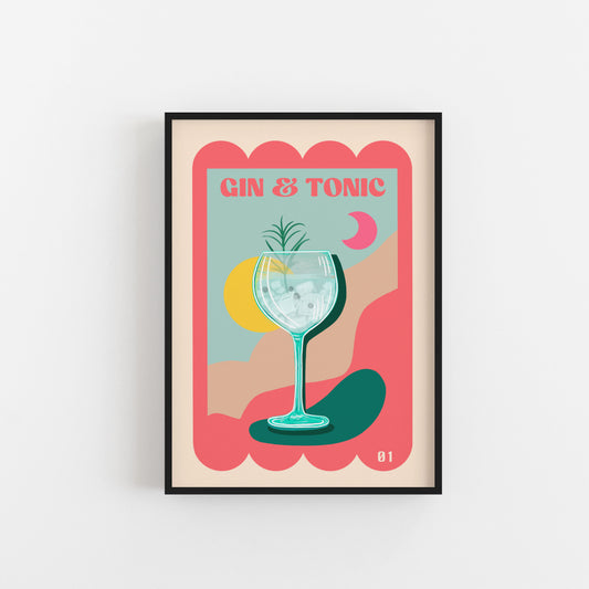 Gin and Tonic Art Print