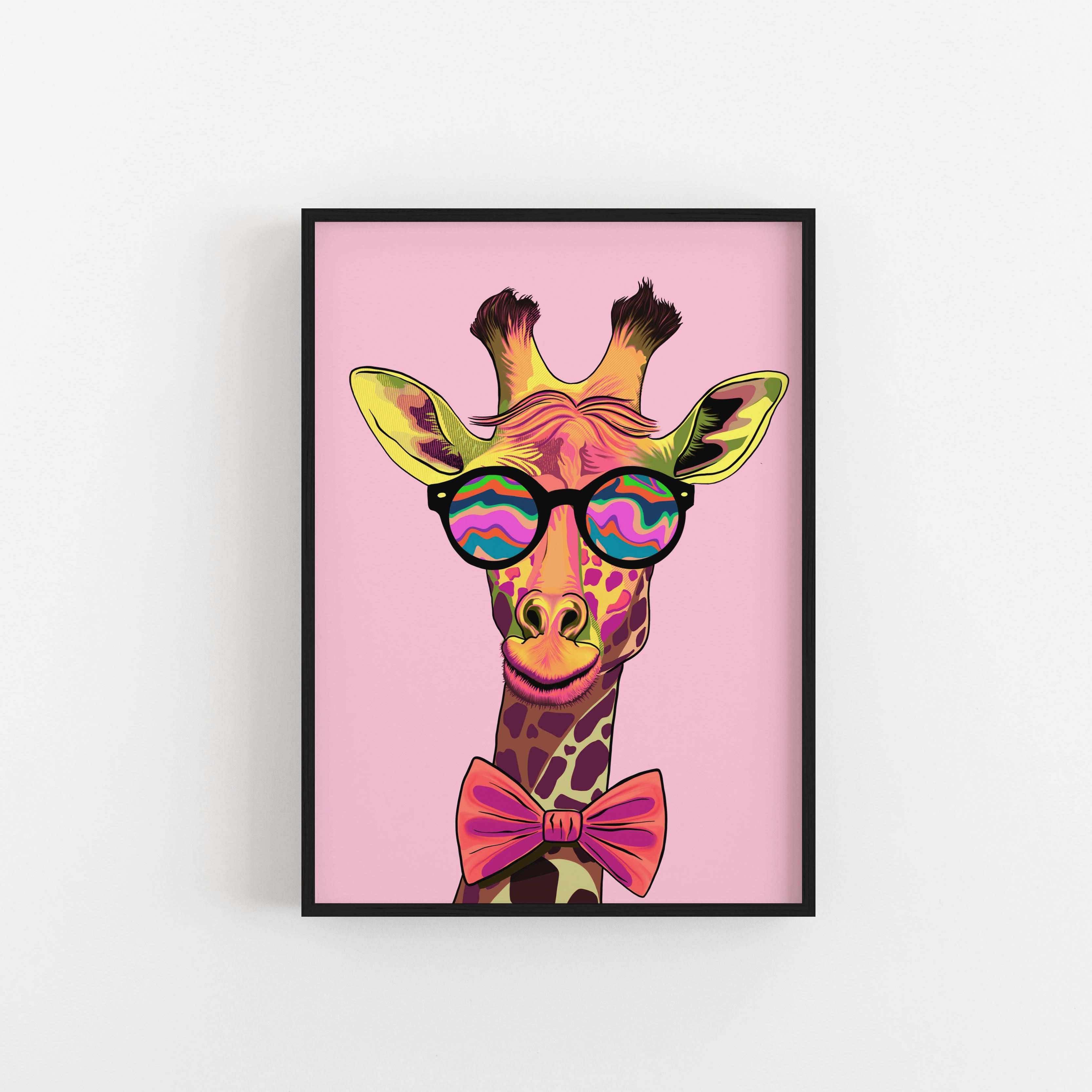 Giraffe Art Print - 2 colour options