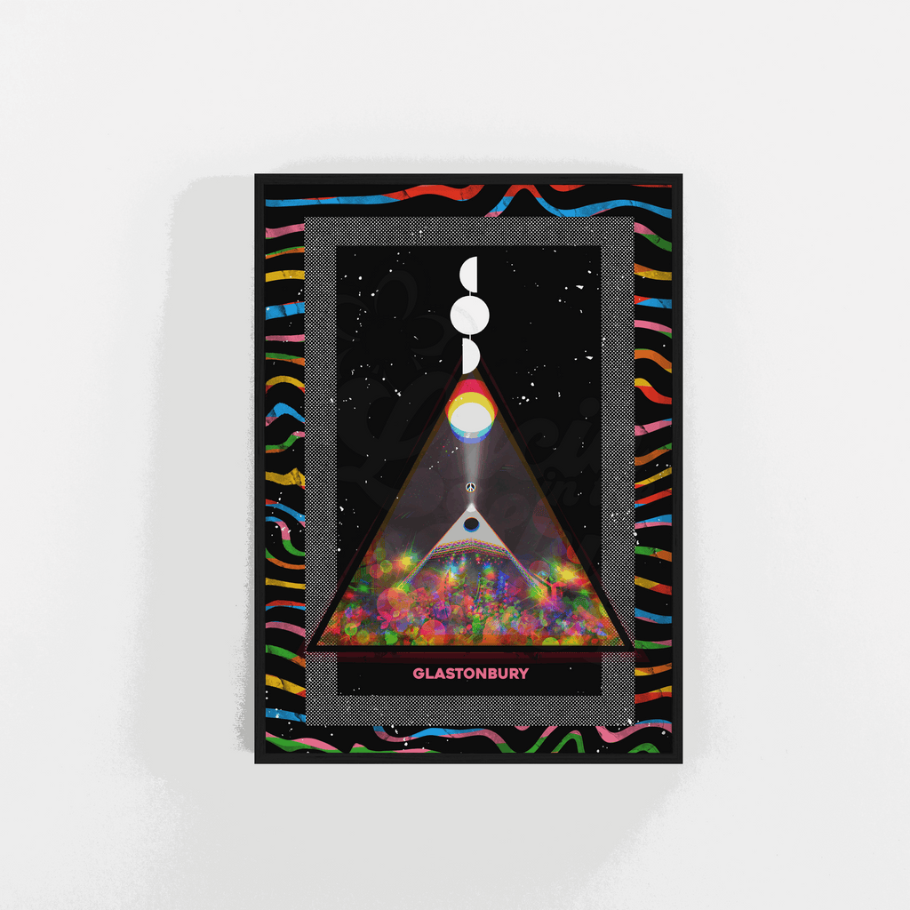 Glastonbury Pyramid Stage Worthy Farm Art Print