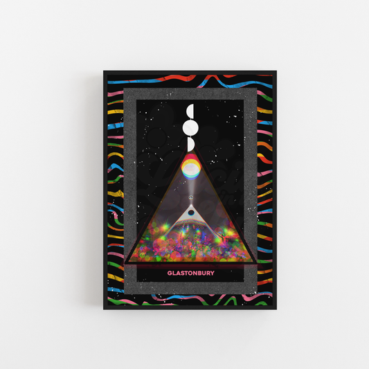 Glastonbury Pyramid Stage Worthy Farm Art Print