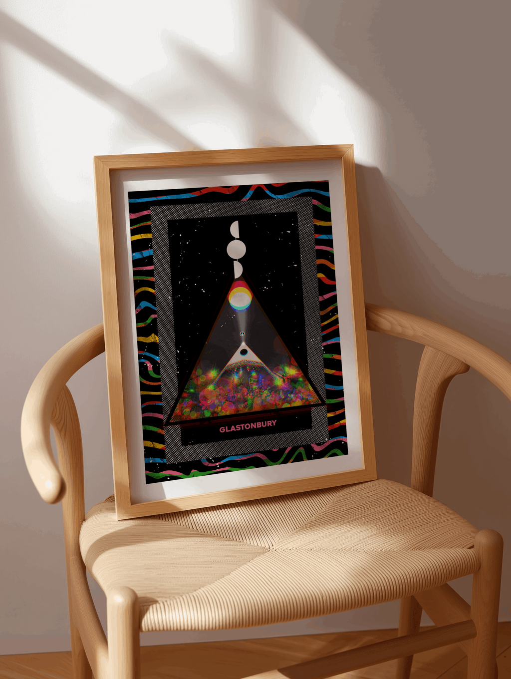 Glastonbury Pyramid Stage Worthy Farm Art Print