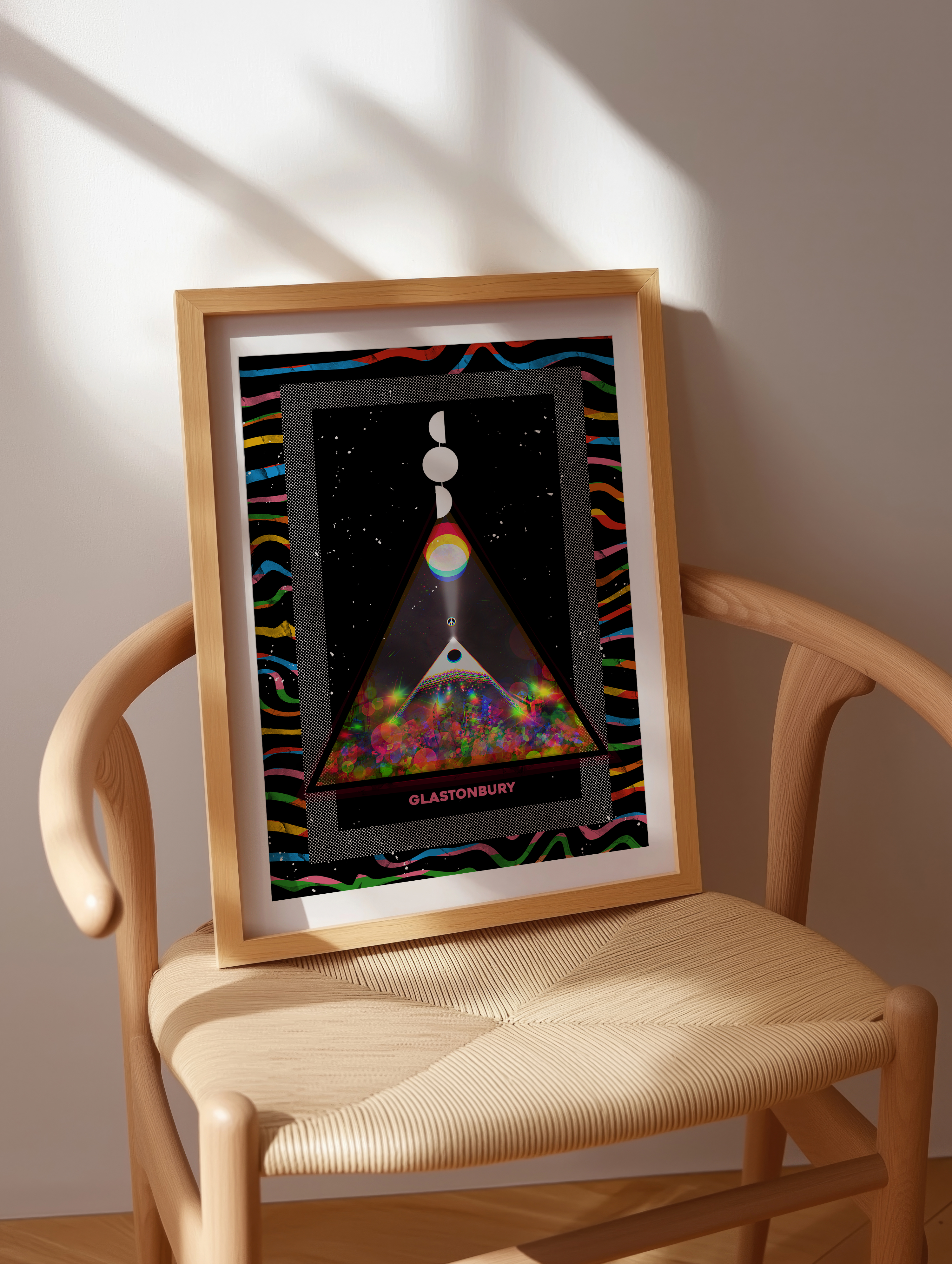 Glastonbury Pyramid Stage Worthy Farm Art Print