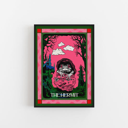 The Hermit Tarot Card Art Print