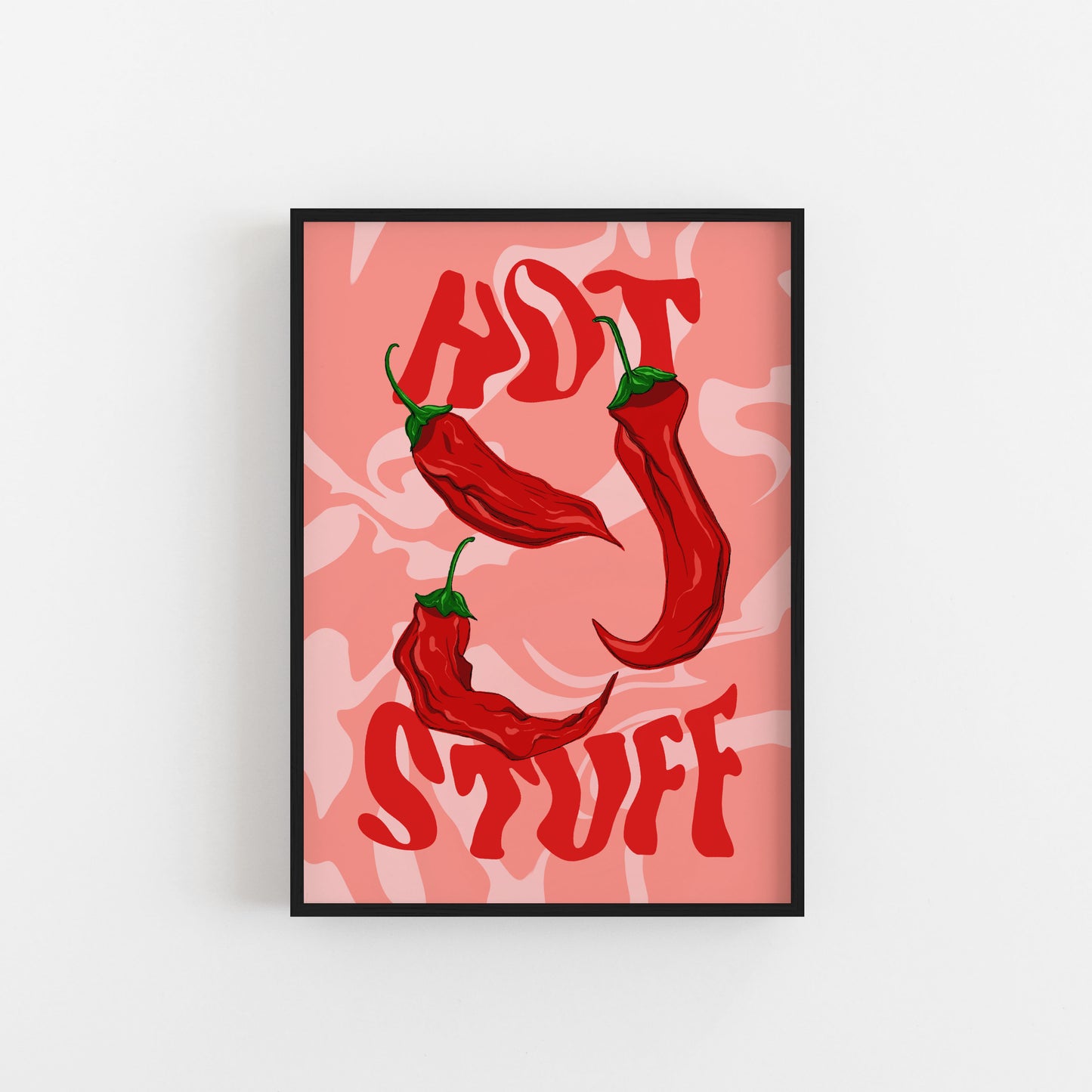 Hot Stuff Chillies Art Print