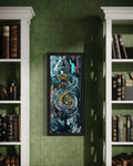 Snake Mixed Media Original Painting "Serpent Of Eternity"
