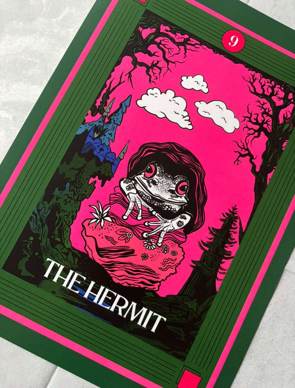 The Hermit Tarot Card Art Print