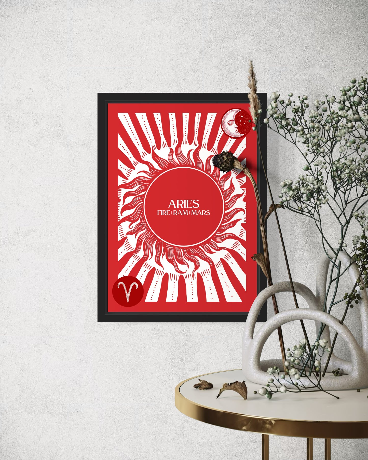 Aries Star Sign Art Print