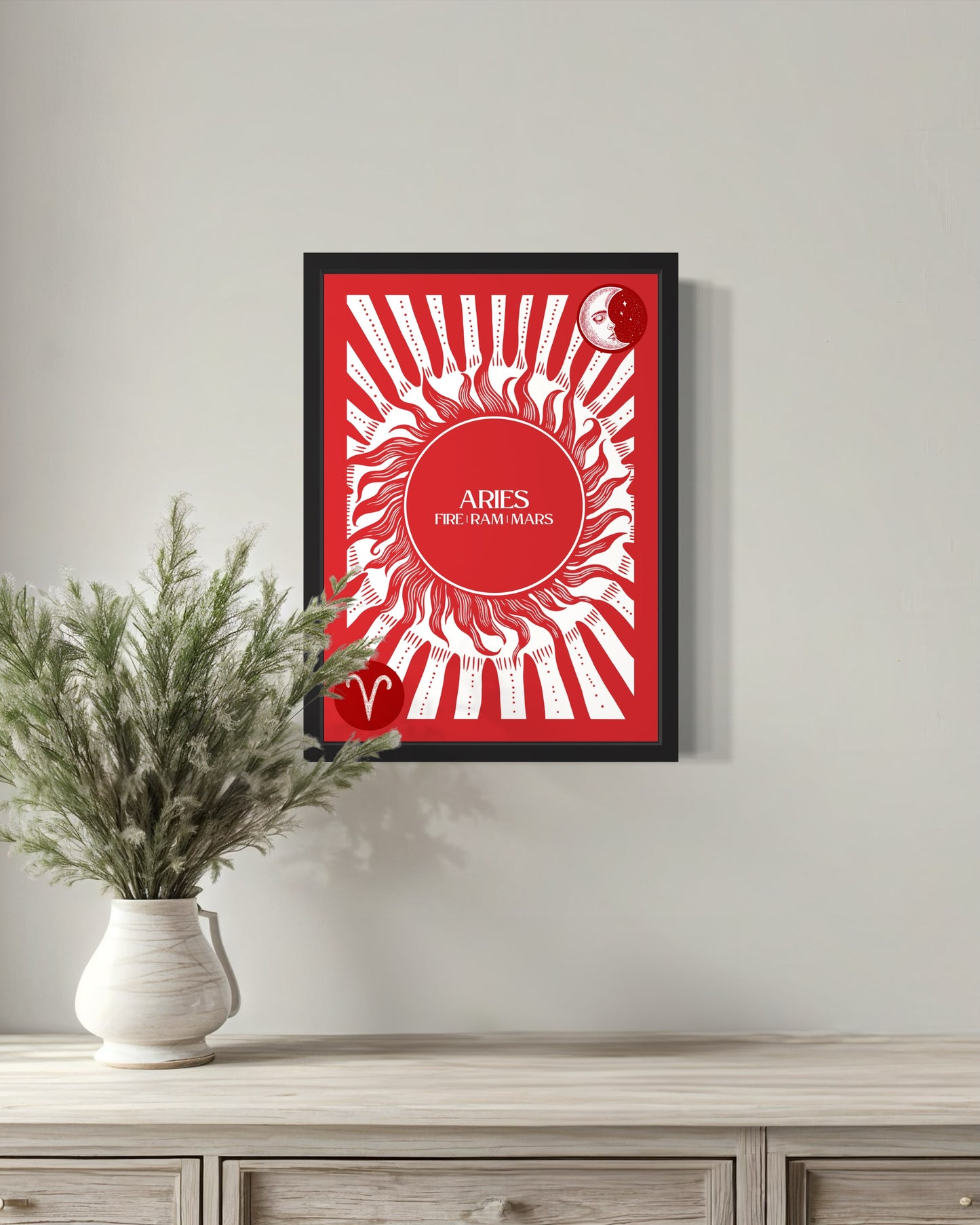 Aries Star Sign Art Print