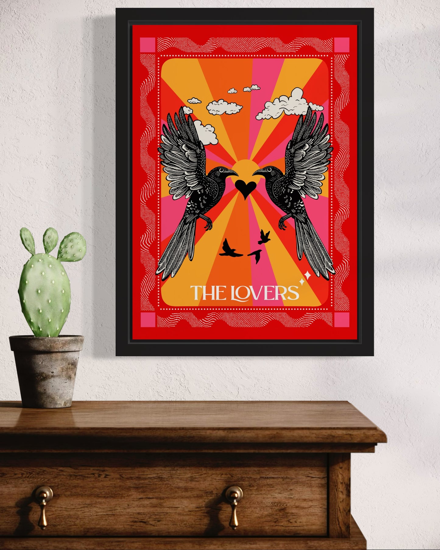 The Lovers Tarot Card Art Print