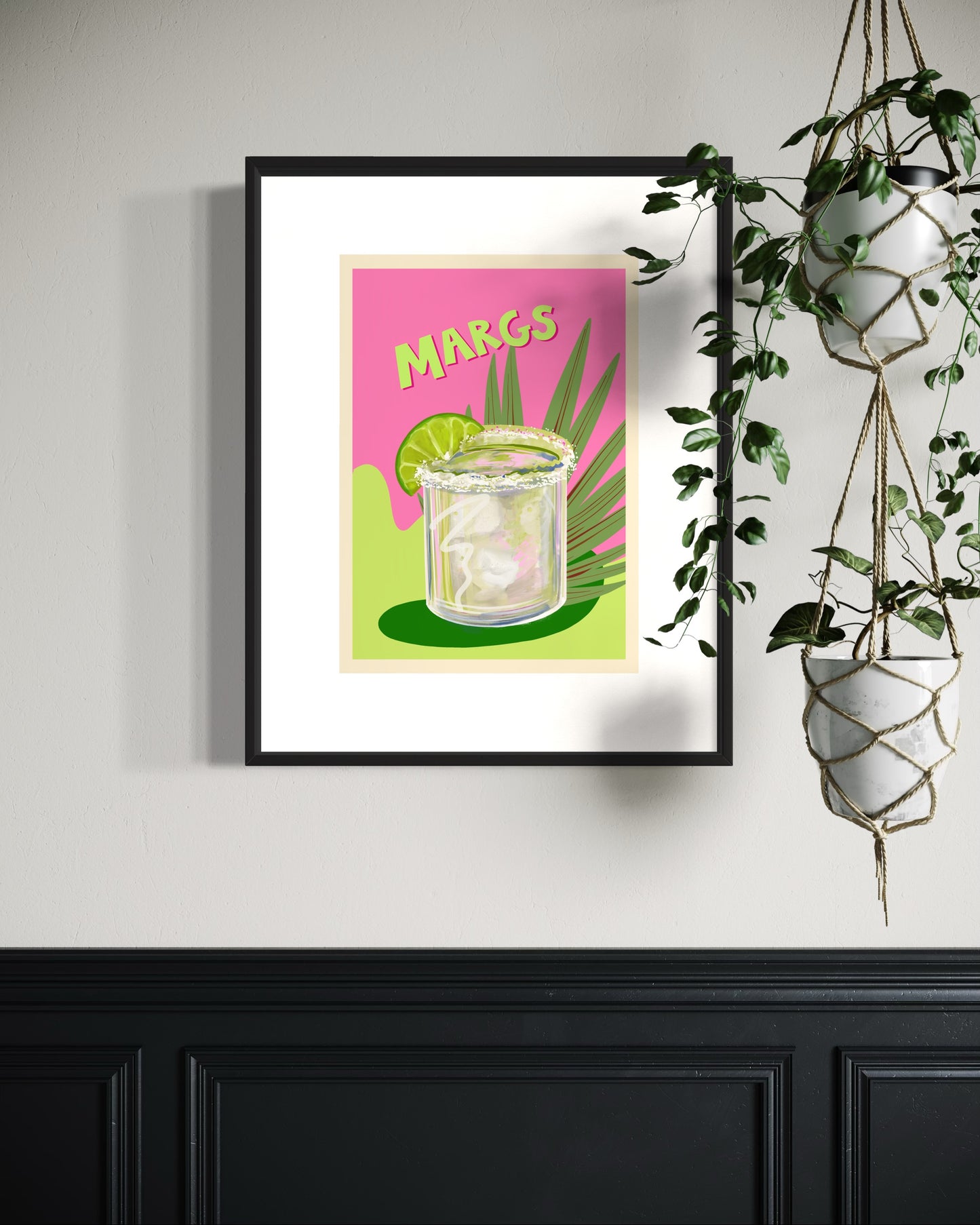 Margarita Margs Cocktail Art Print