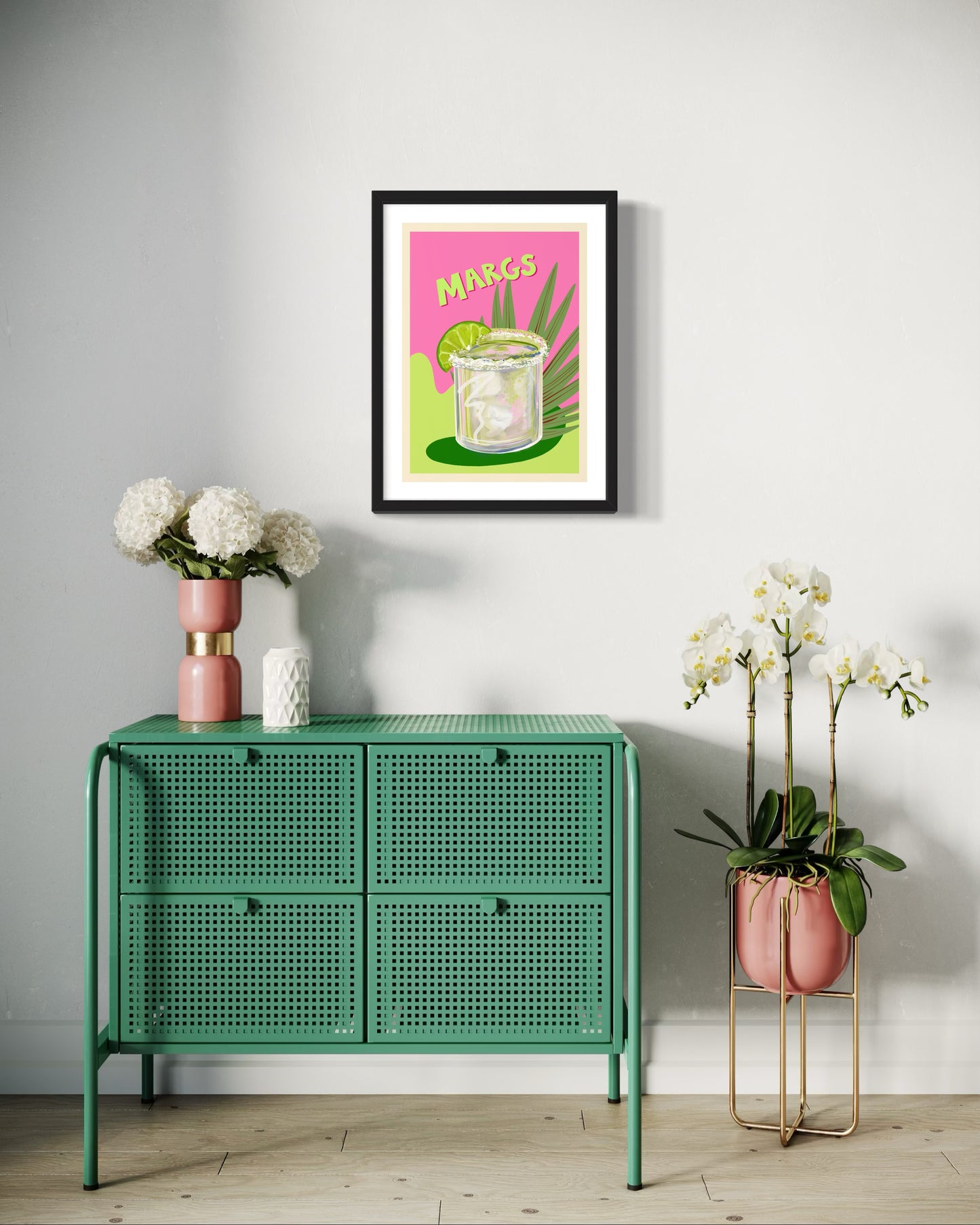 Margarita Margs Cocktail Art Print