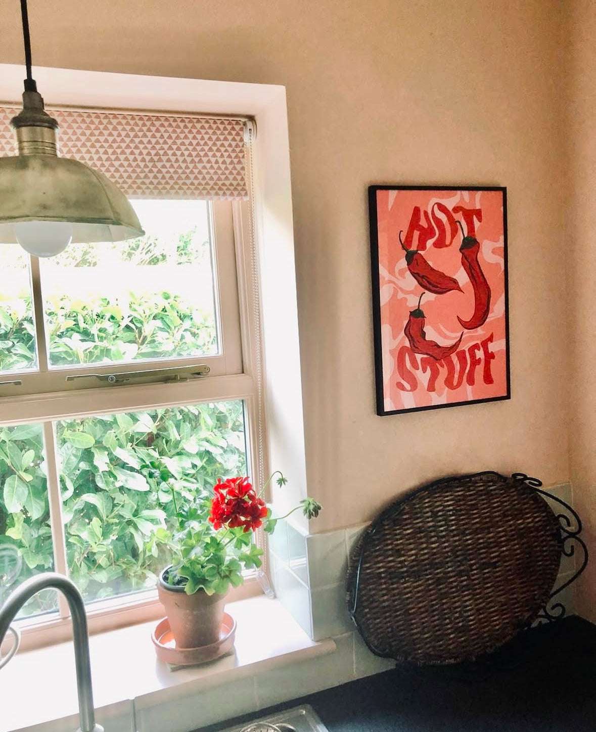 Hot Stuff Chillies Art Print