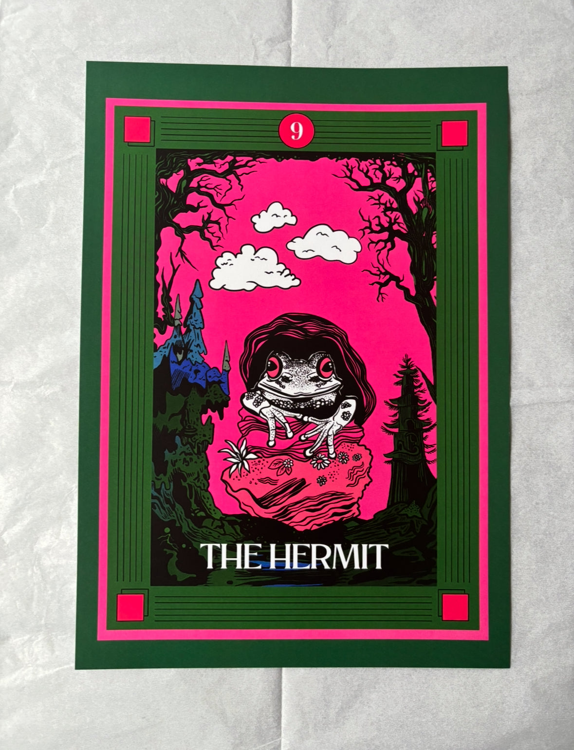 The Hermit Tarot Card Art Print