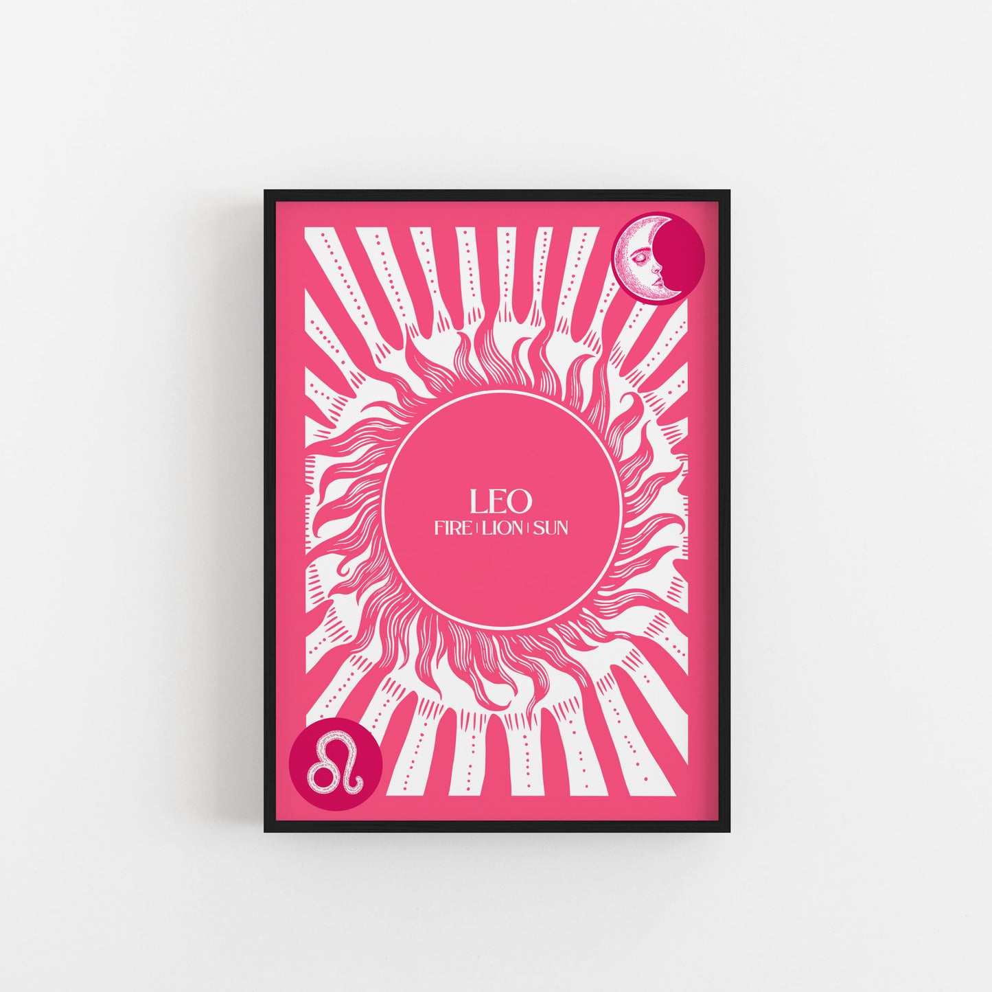 Leo Star Sign Art Print