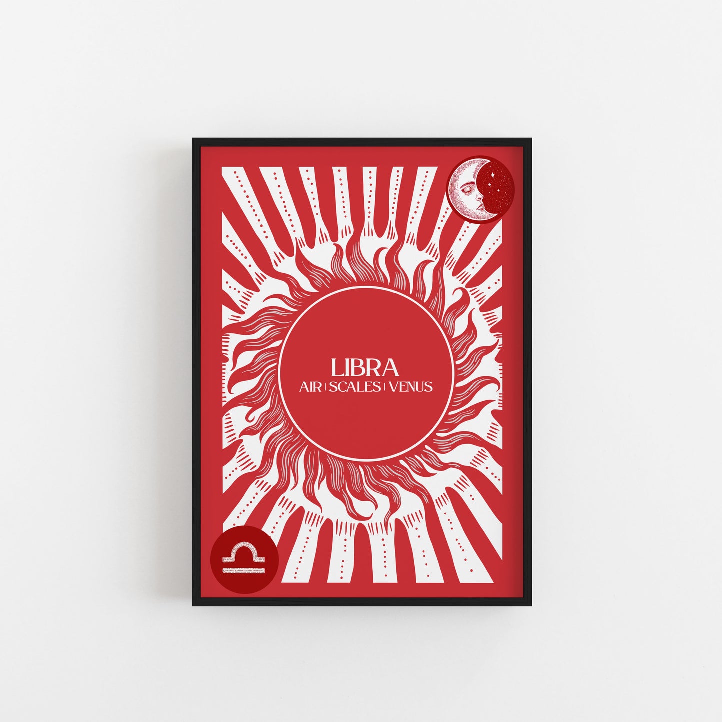 Libra Star Sign Art Print