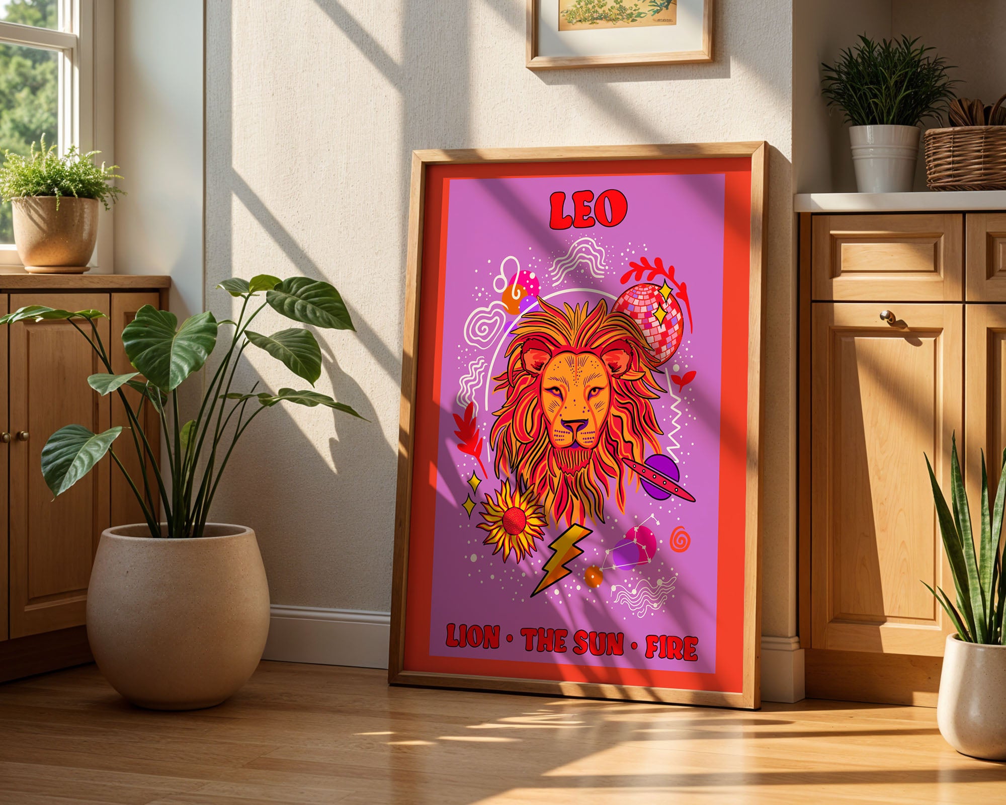 Leo Star Sign Art Print