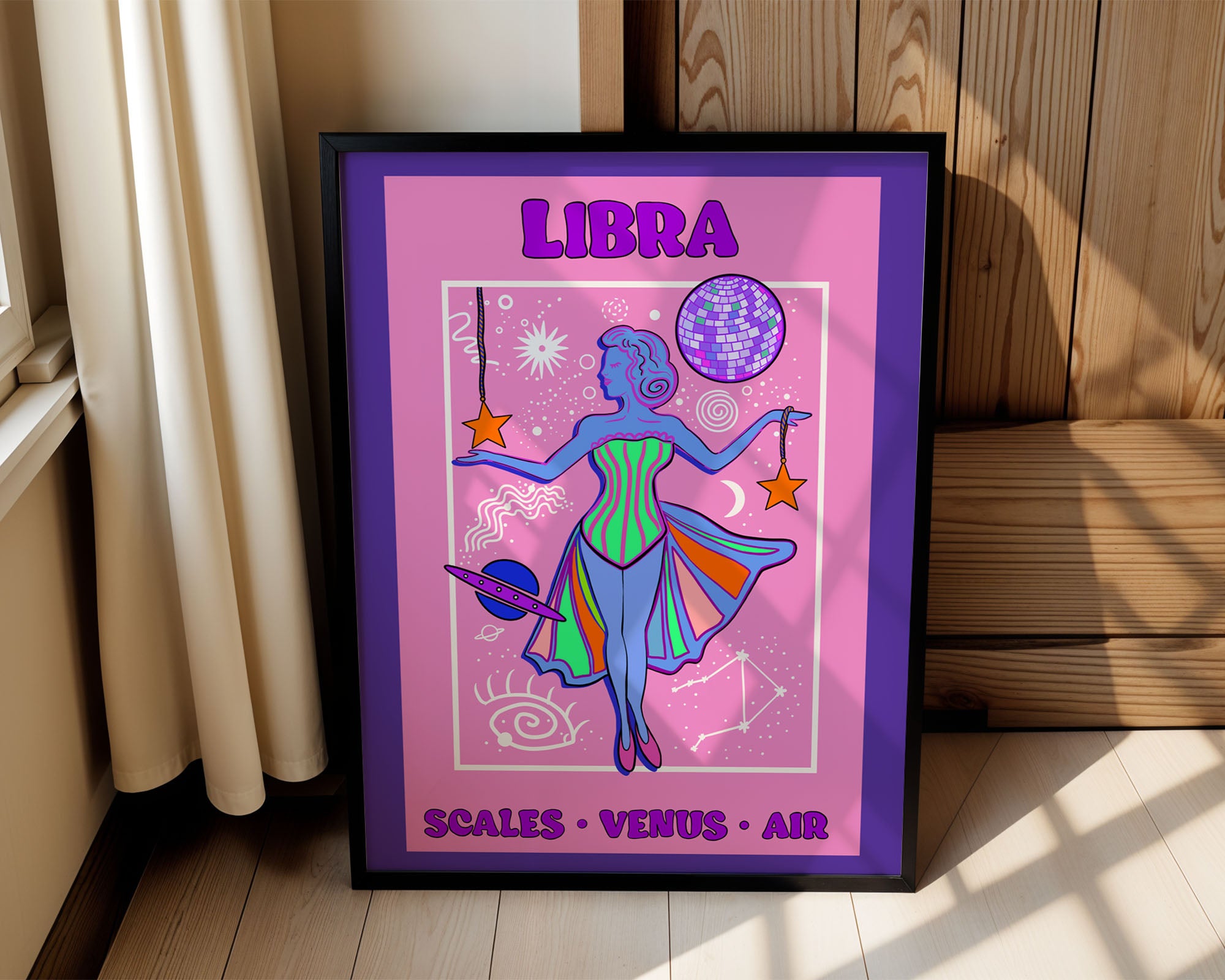 Libra Star Sign Art Print