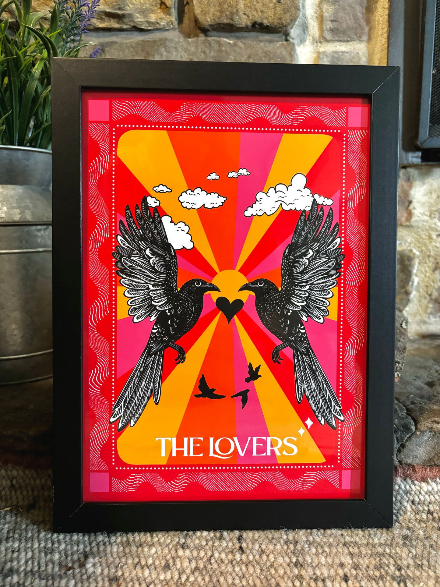 The Lovers Tarot Card Art Print