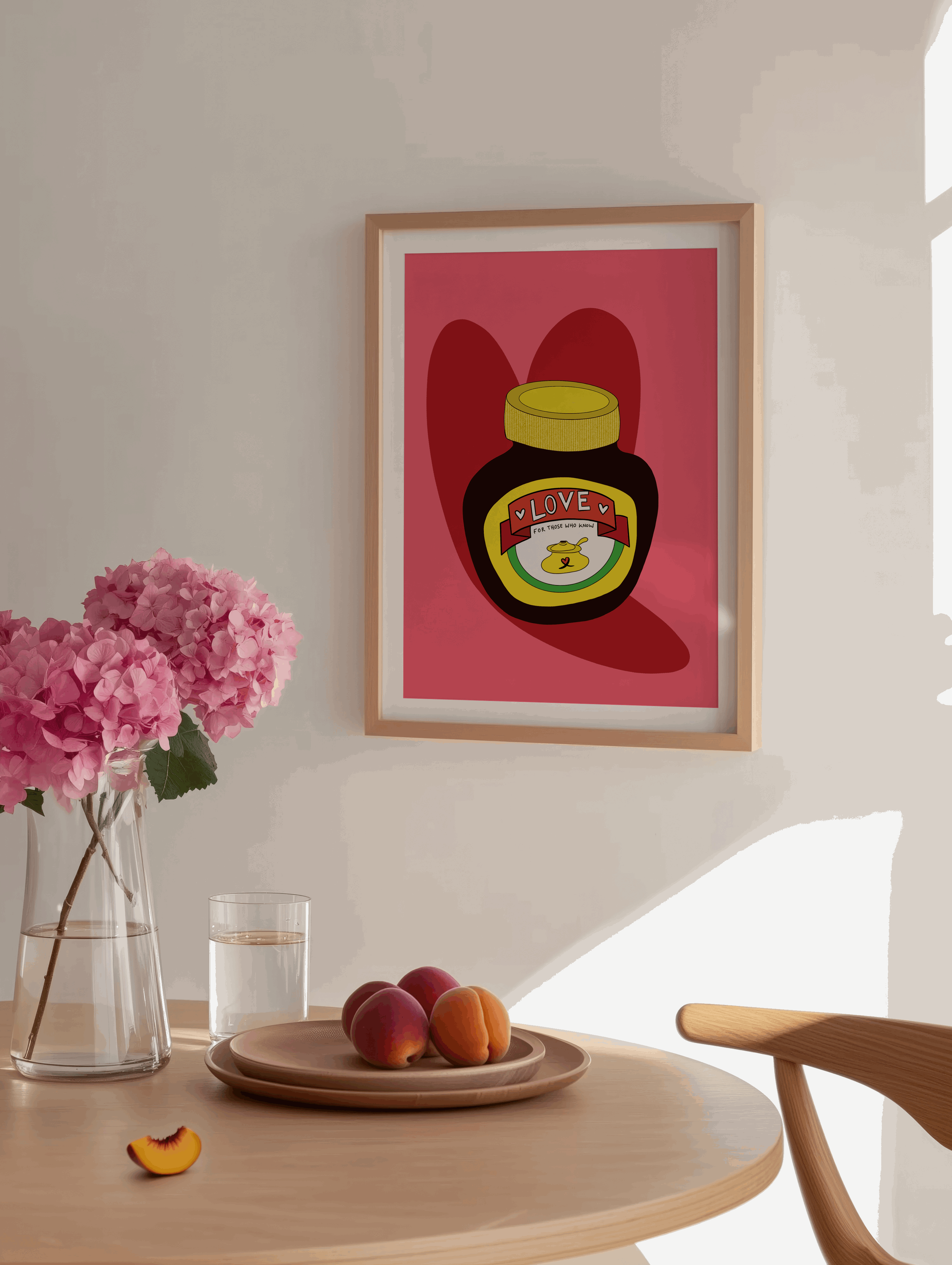 Marmite Love Art Print for Kitchen