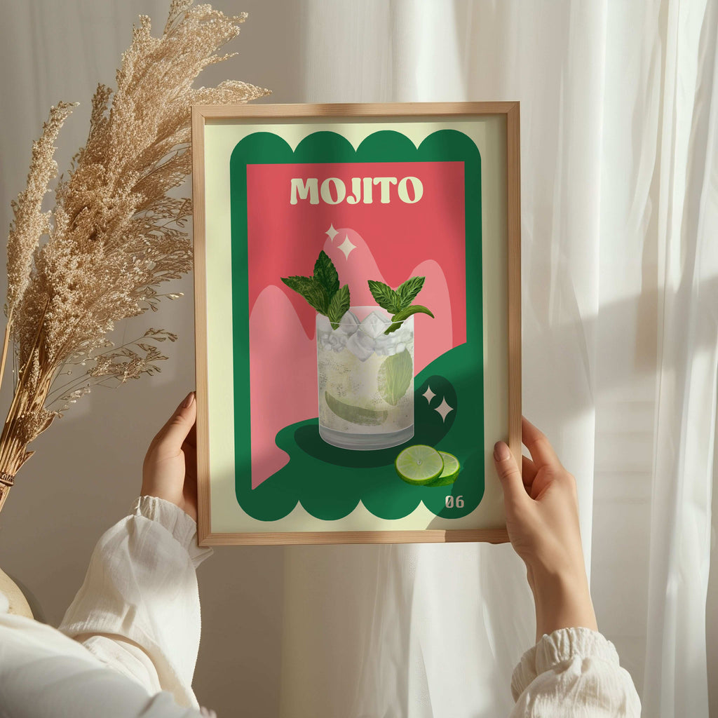Mojito cocktail art print