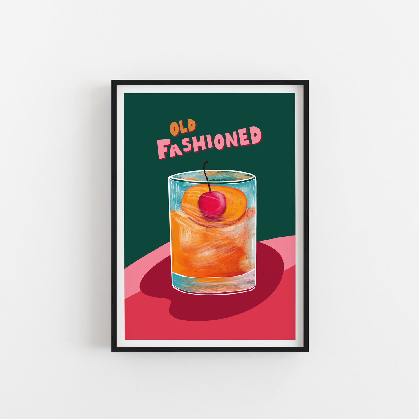 Old Fashioned Cocktail Art Print