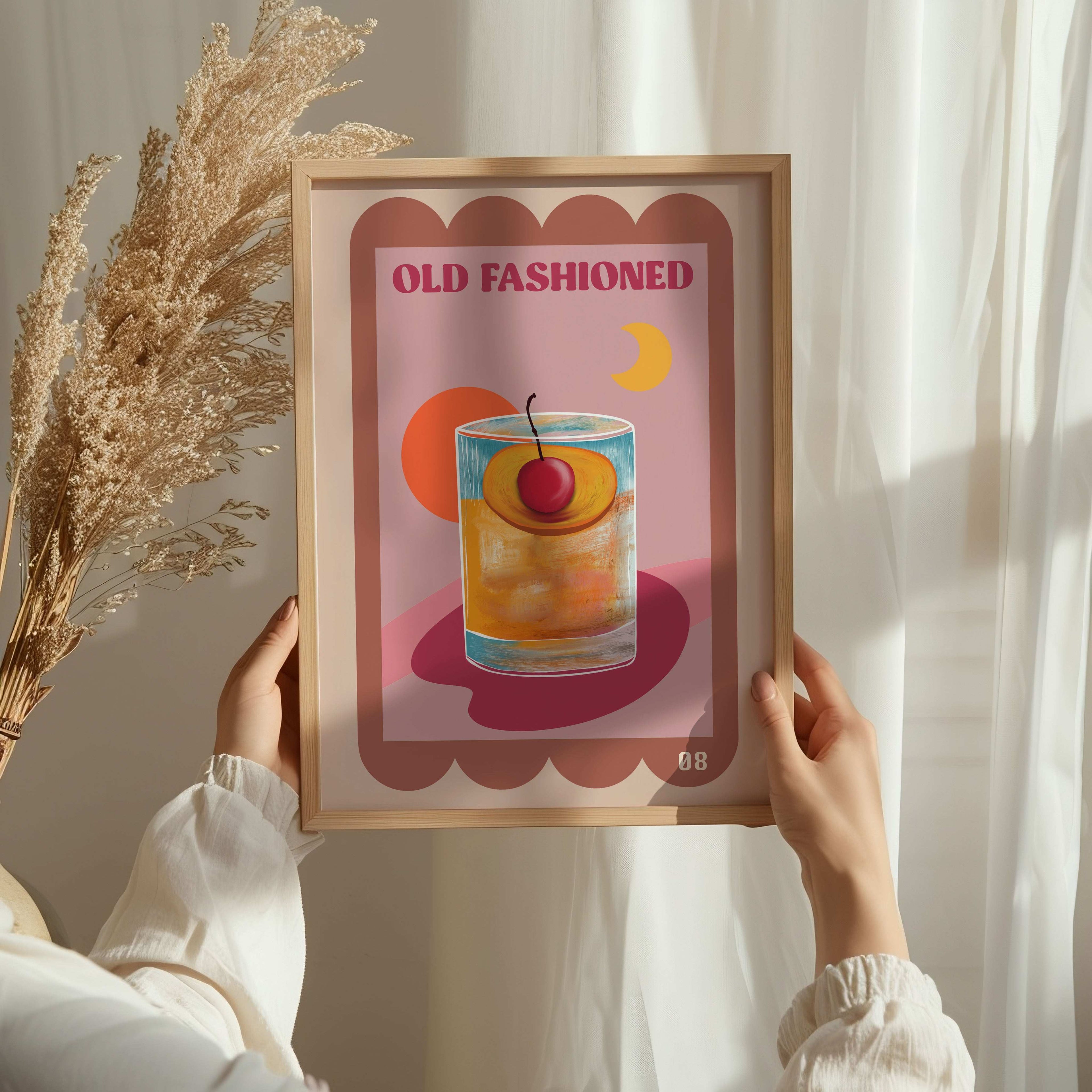 Old Fashioned Cocktail Art Print
